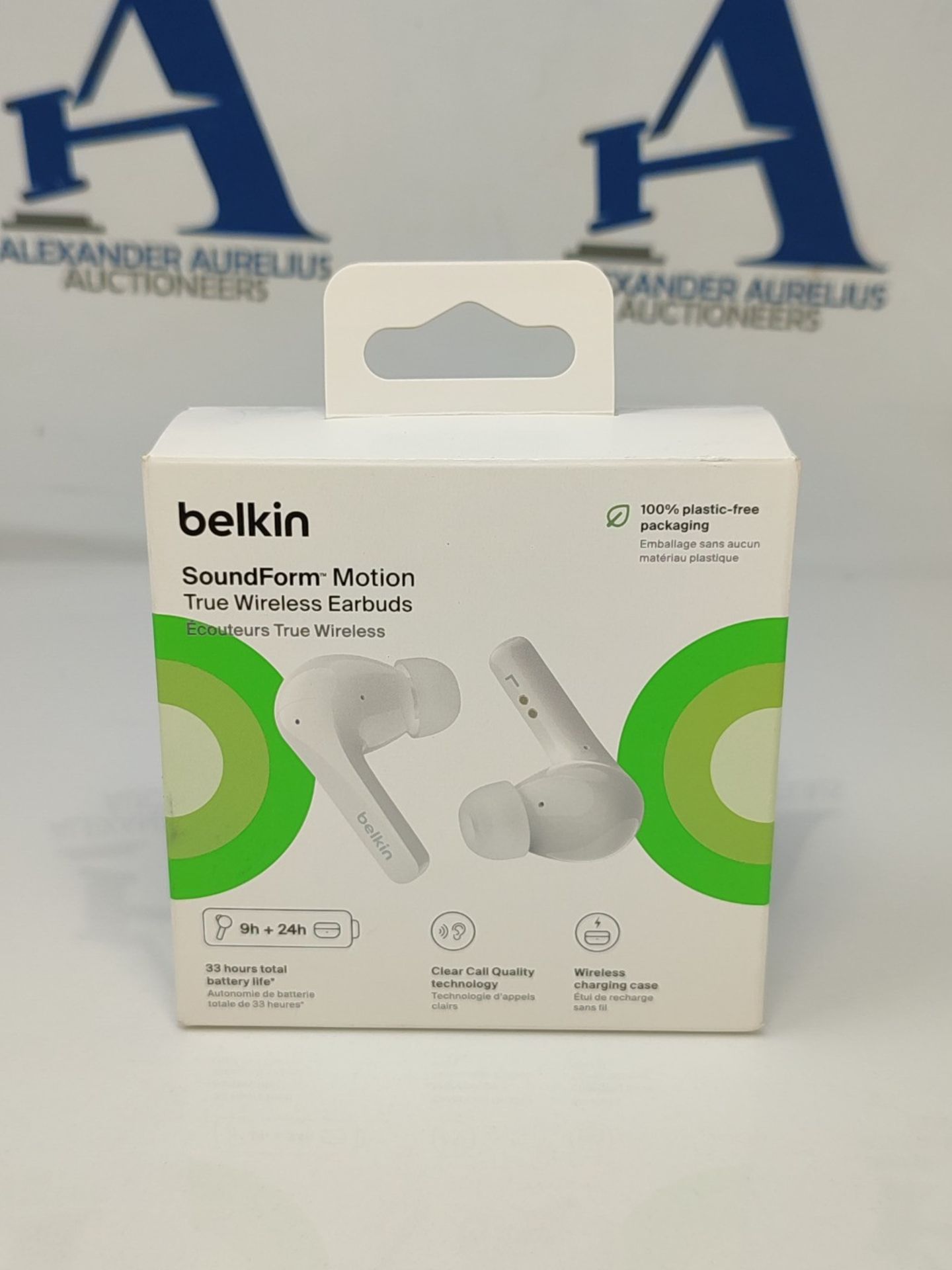 Belkin SoundForm"! Motion True Wireless Earbuds with noise cancellation, wireless cha - Image 2 of 6