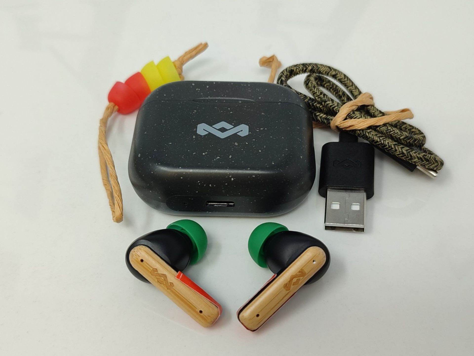 House of Marley Little Bird True Wireless Earbuds, Touch Controls, Built-in Microphone - Image 3 of 6
