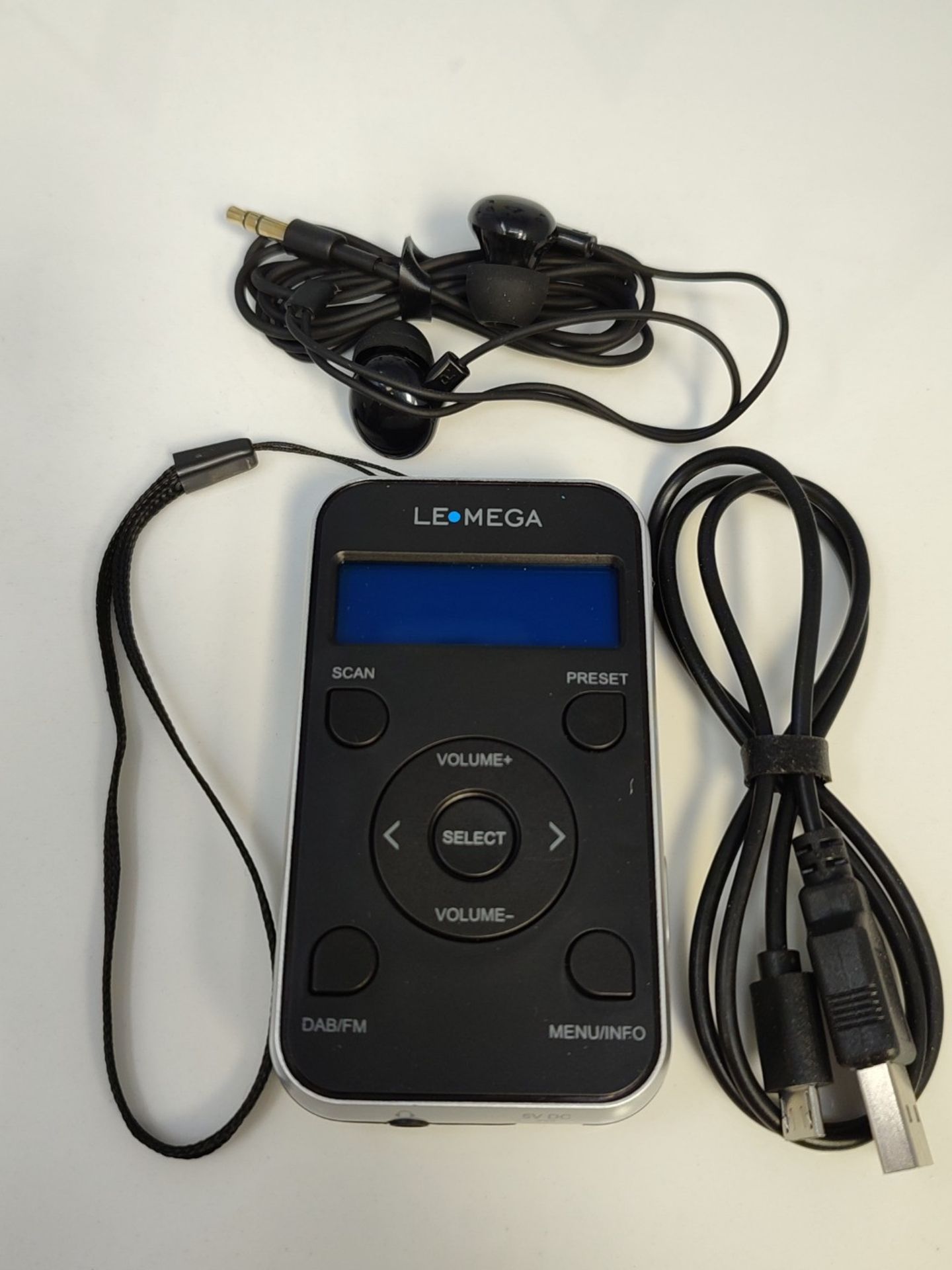 LEMEGA PR1 Pocket Dab/Dab+/FM Radio, Portable Radio with Sporty Design, Includes Earph - Image 4 of 4