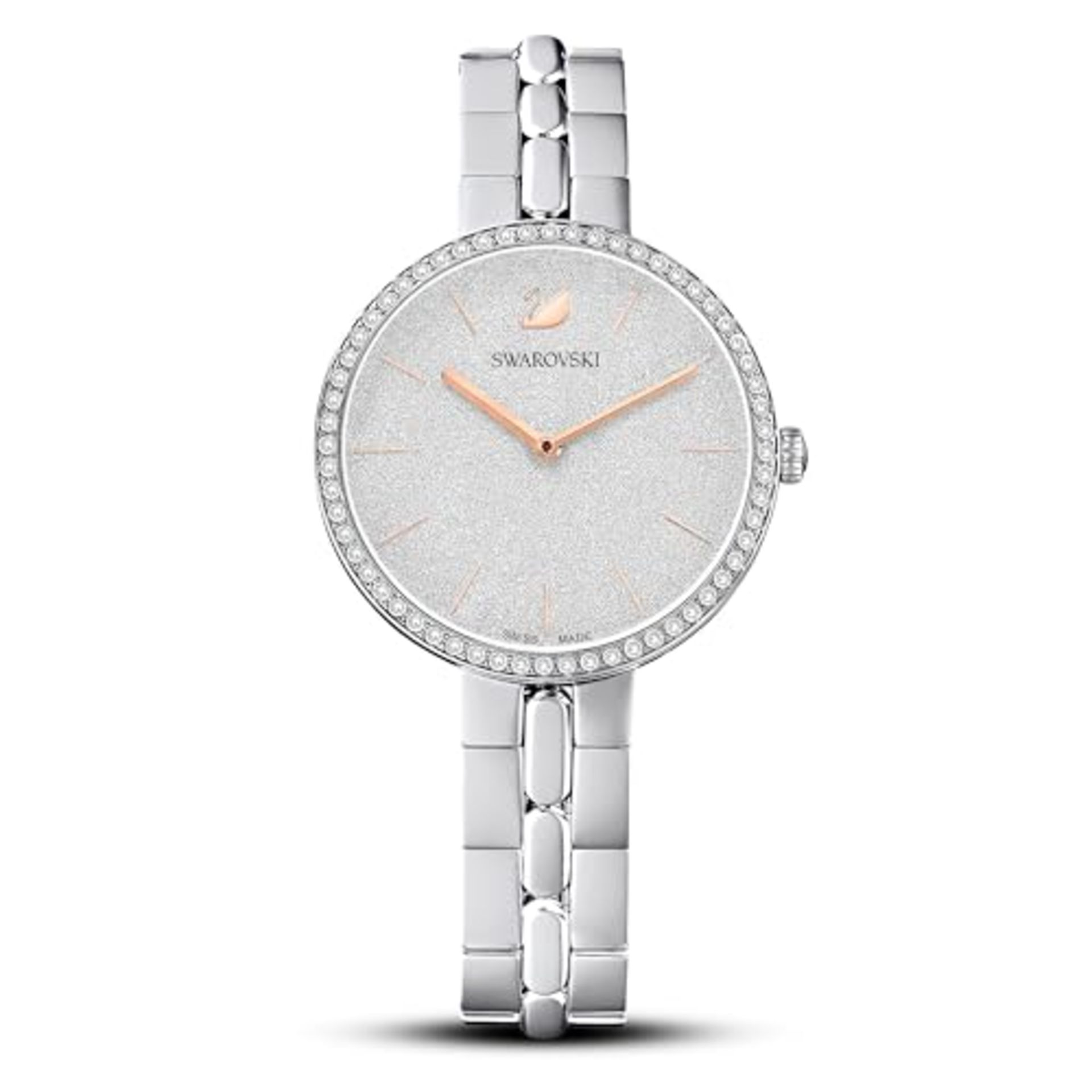 RRP £158.00 Swarovski Cosmopolitan watch, metal bracelet, silver-colored, stainless steel