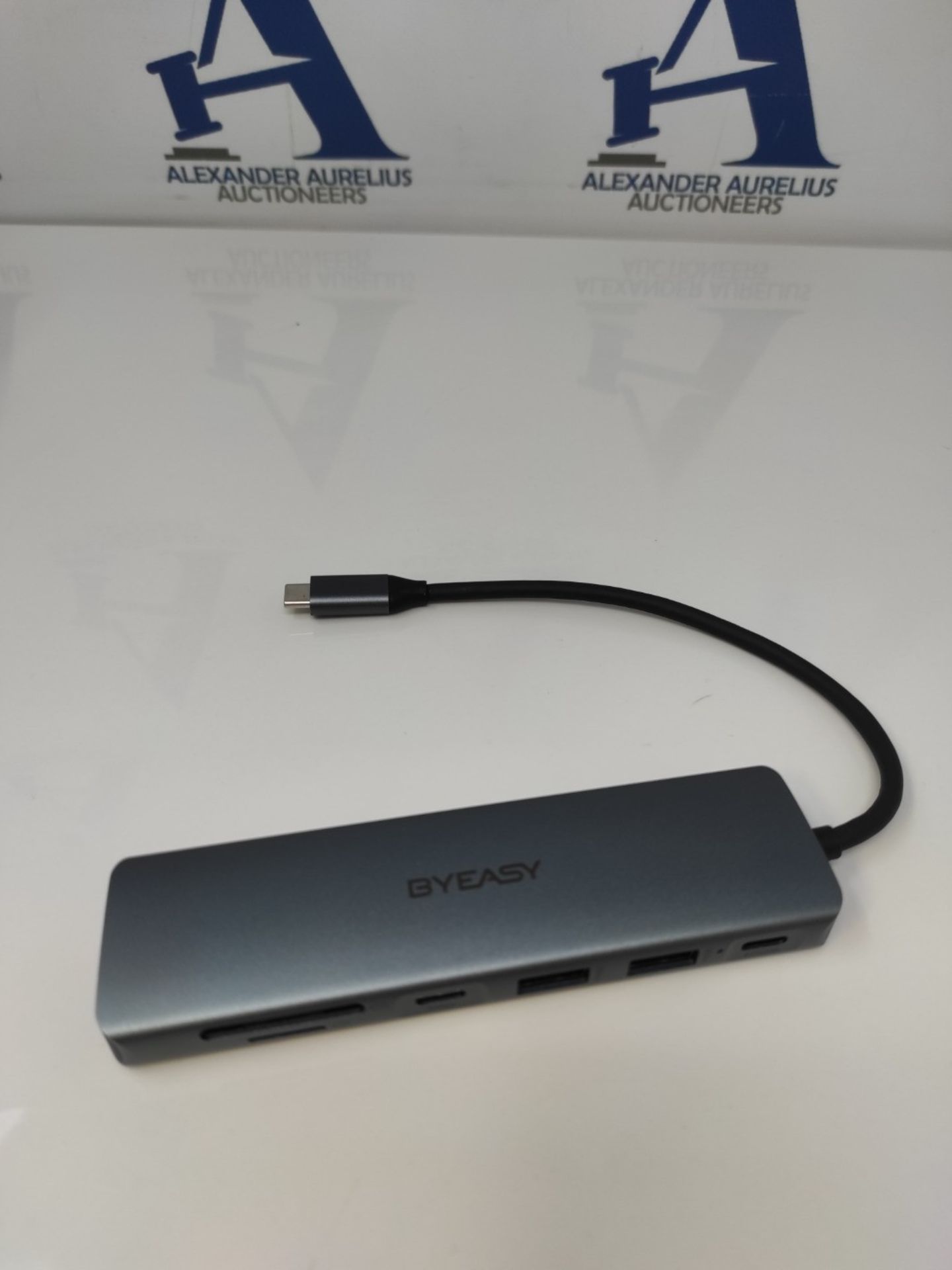 BYEASY USB C Hub, 7 in 1 USB C Splitter with 4K HDMI, SD/TF Card Reader, 100W Power De - Image 3 of 6