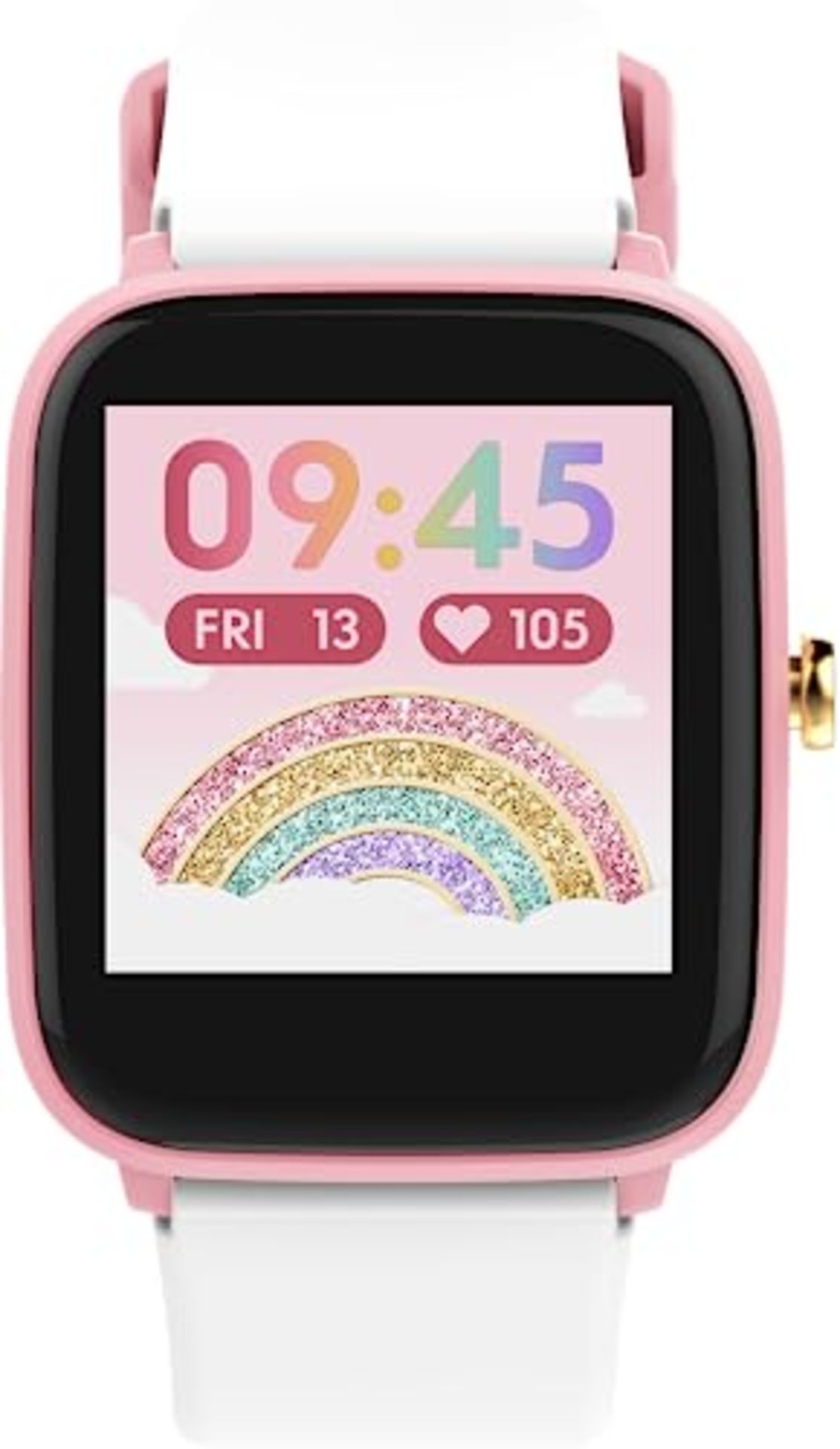 RRP £57.00 ICE-WATCH - Ice Smart Pink White - Connected Watch Pink for Girls with Silicone Strap