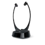 RRP £177.00 Philips Audio E8005BK/10 In-Ear TV Headphones with Digital Wireless Connection (40-m W