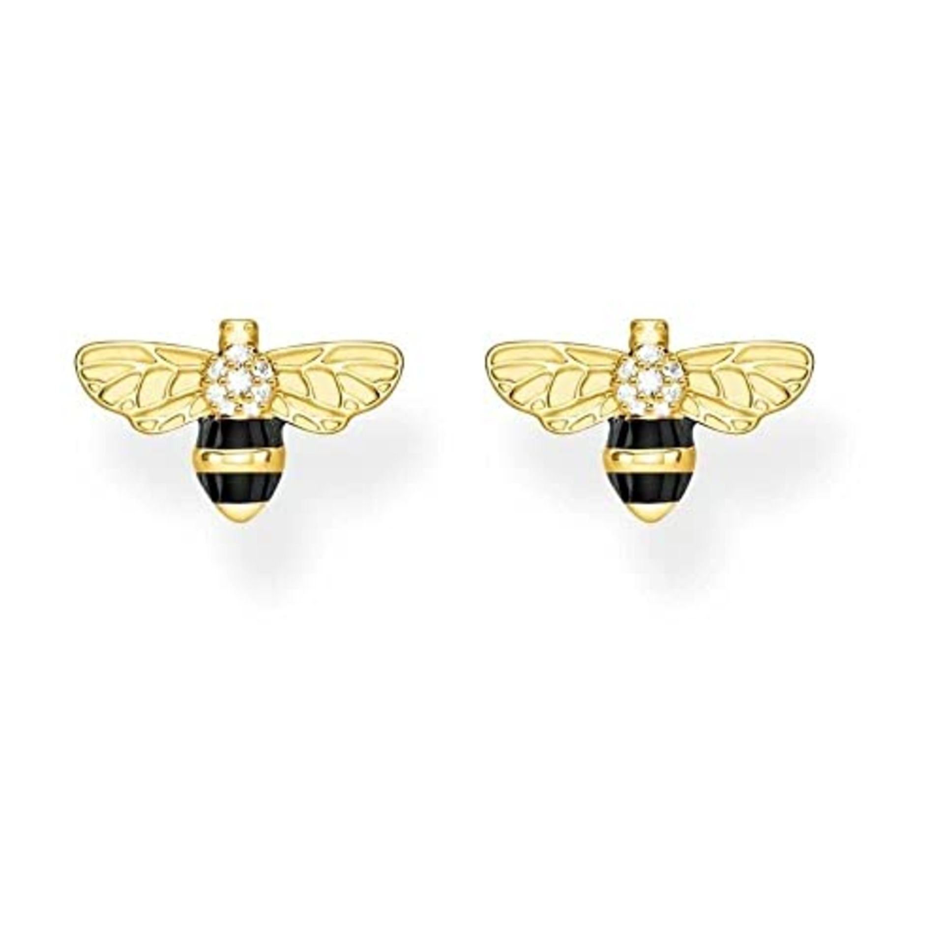 RRP £51.00 Thomas Sabo Women Earring Studs Bee 925 Sterling Silver H2052-565-7 - Image 4 of 6