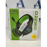 Ozeino Wired Gaming Headset with microphone 3D Surround Sound Noise Cancellation RGB L