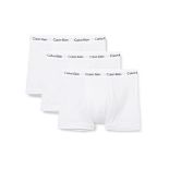 Calvin Klein Trunk 3pk Boxer, White, M Men (Pack of 3)