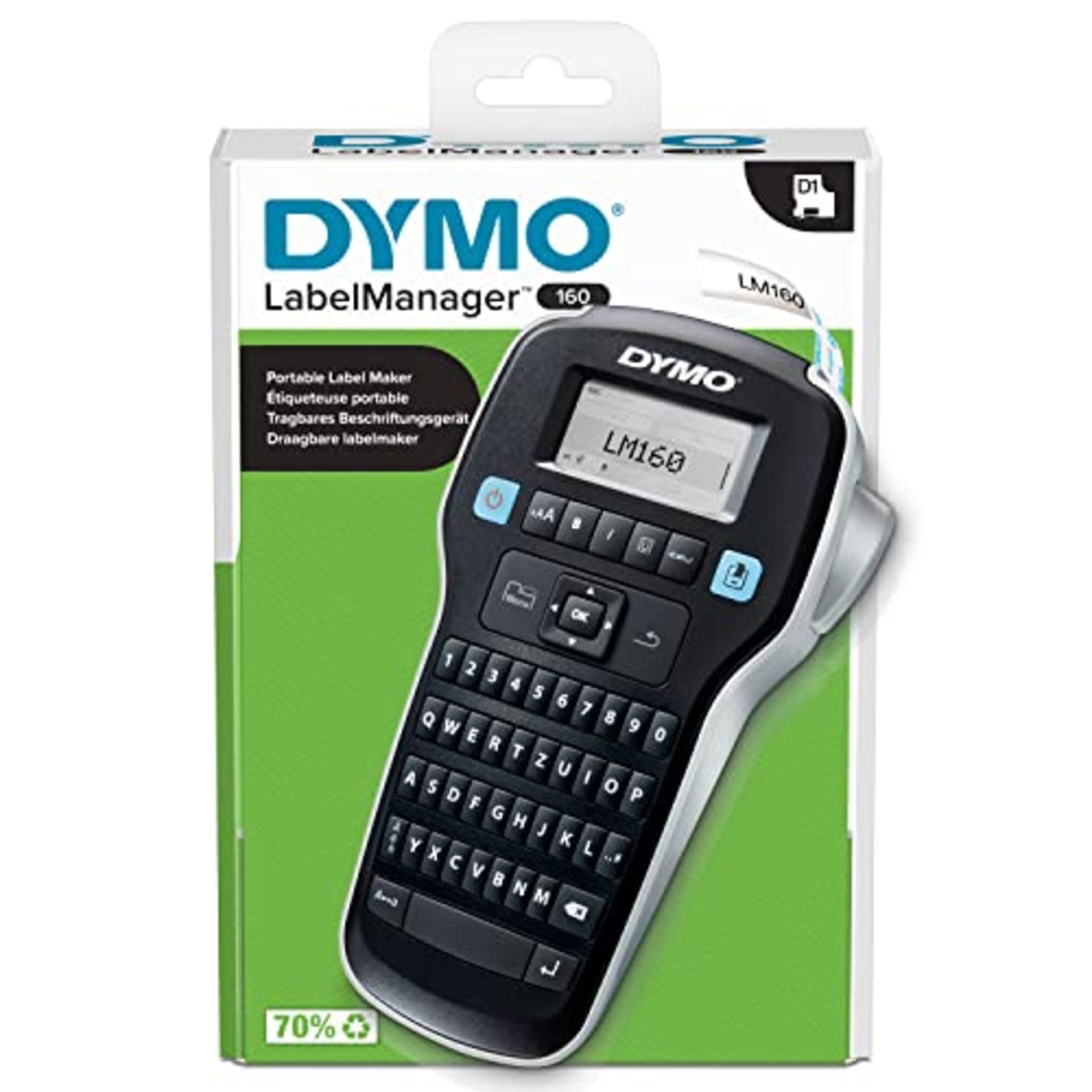 DYMO LabelManager 160 Portable Labeling Device | Labeling device with QWERTZ keyboard - Image 4 of 6