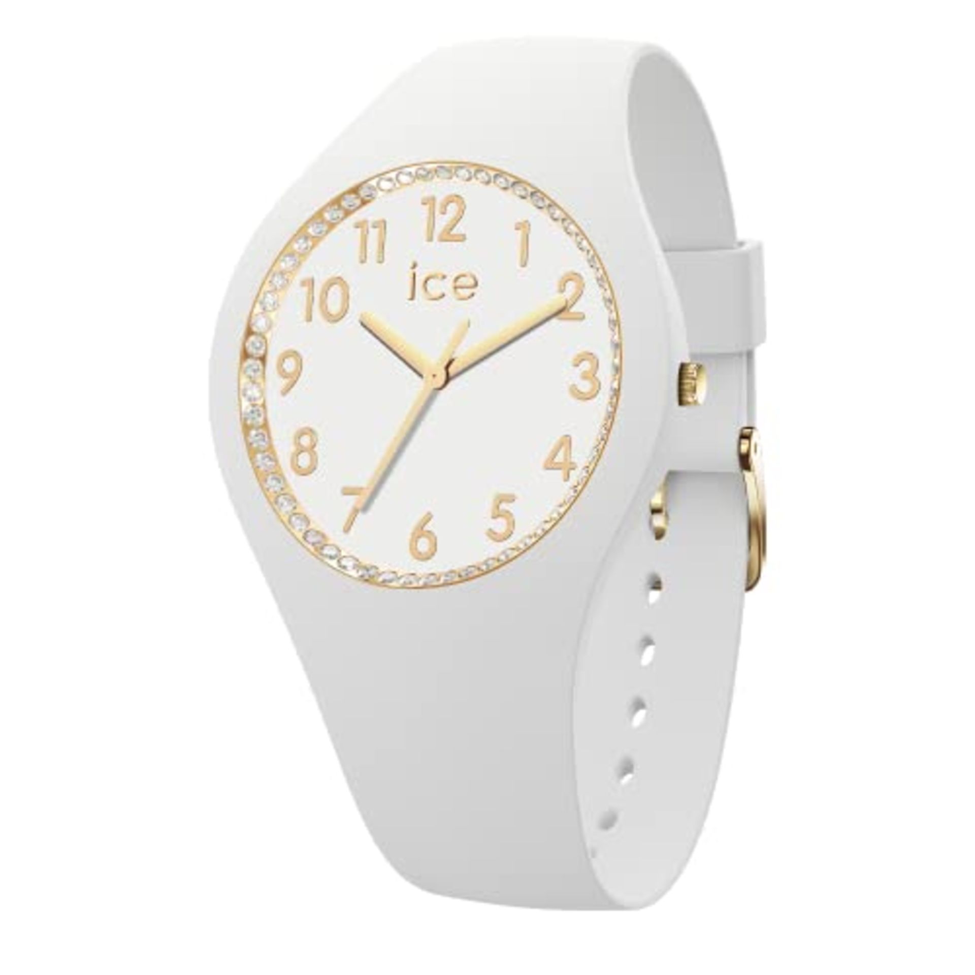 RRP £99.00 Ice-Watch - ICE cosmos White crystal numbers - White Women's Watch with Silicone Strap - Image 4 of 6