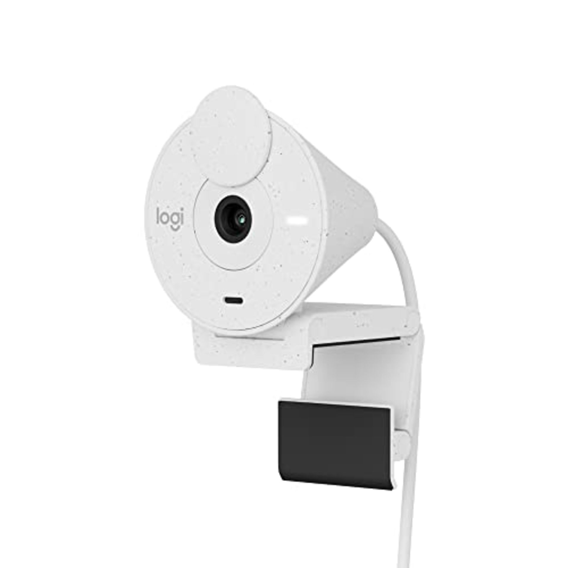 RRP £60.00 Logitech Brio 300 Full HD Webcam with privacy cover, microphone with noise cancellatio - Image 4 of 6