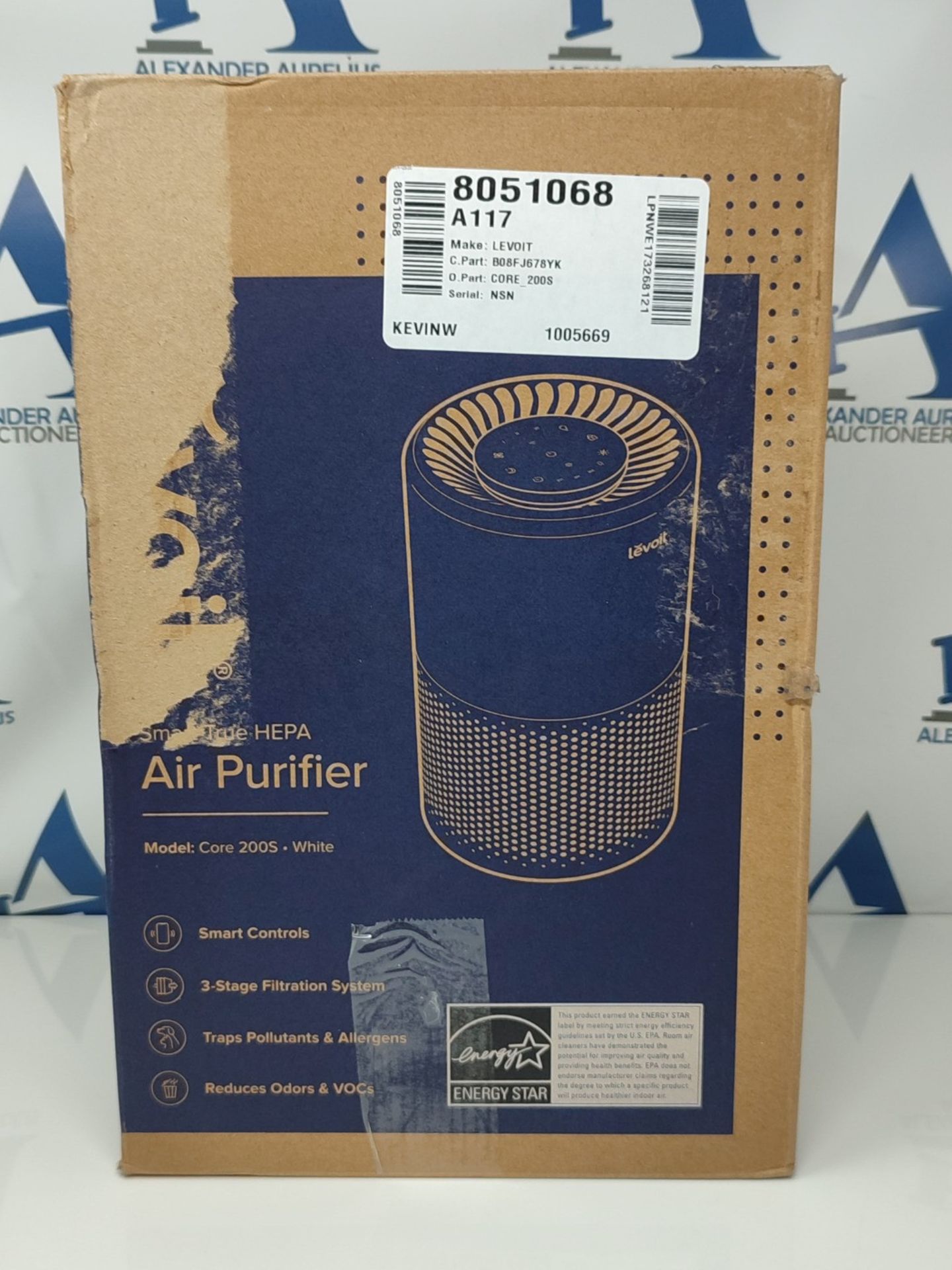 RRP £76.00 LEVOIT Smart WiFi Air Purifier for Home, Alexa Enabled H13 HEPA Filter, CADR 170m³/h, - Image 2 of 6