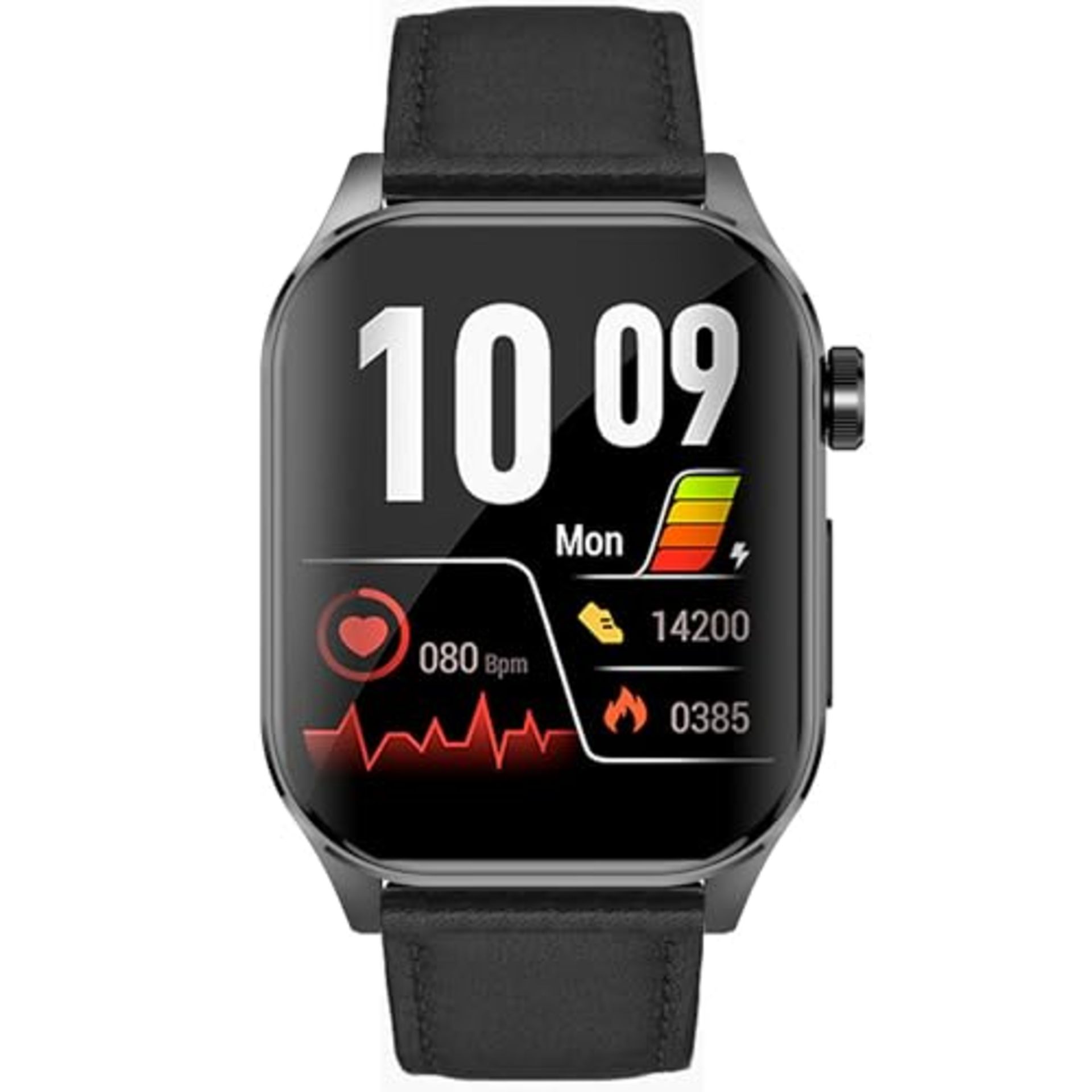 RRP £219.00 Knauermann PRO 3 (2024) Black - Health Watch Smartwatch with Calling Function - EKG +