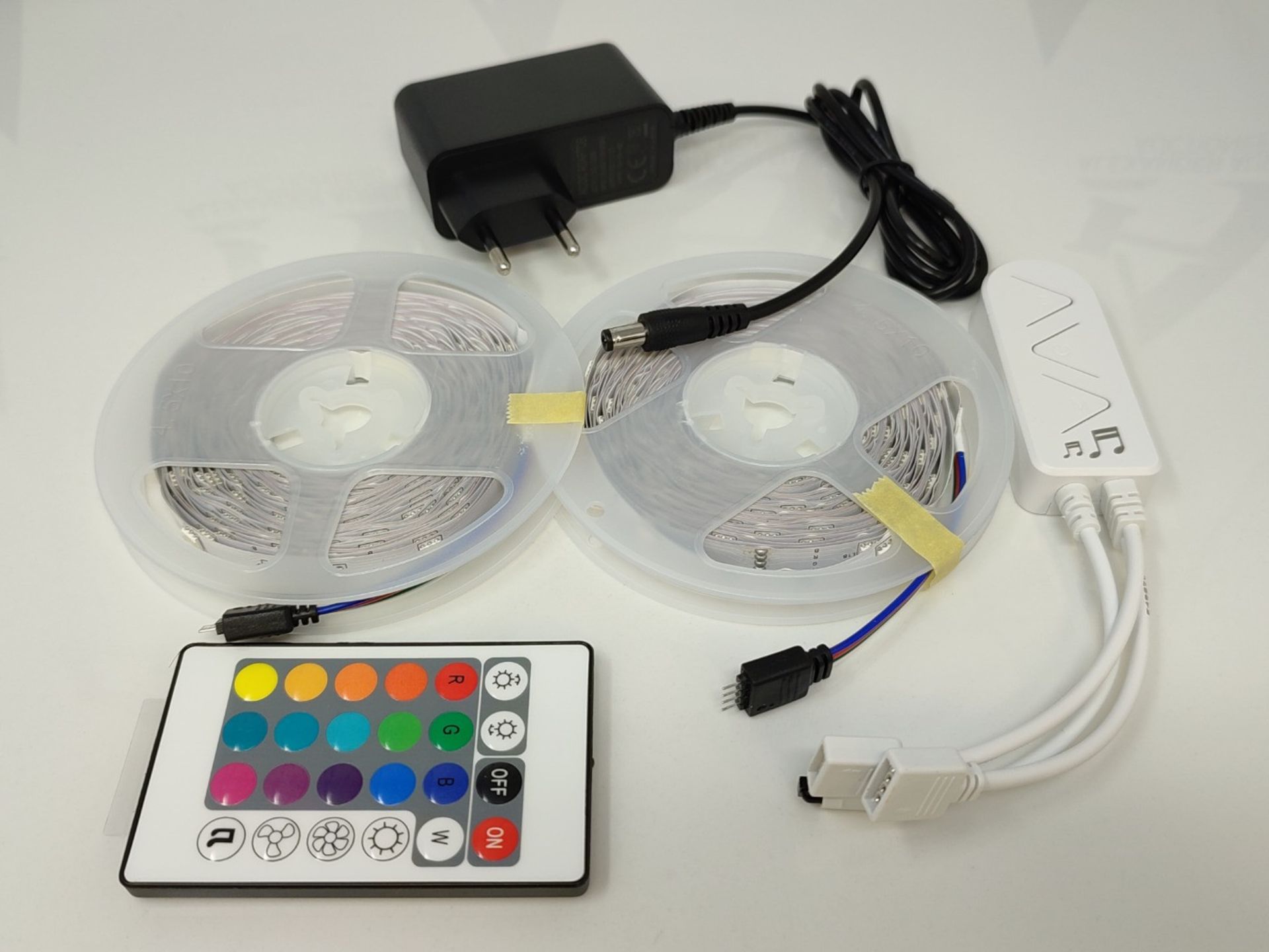15M LED Strips, WEILY 15M RGB Colorful LED Room Lights Remote Control Music LED Strips - Image 3 of 6