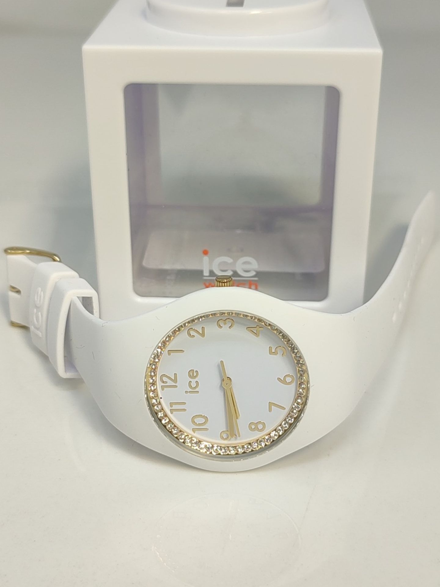 RRP £99.00 Ice-Watch - ICE cosmos White crystal numbers - White Women's Watch with Silicone Strap - Image 5 of 6