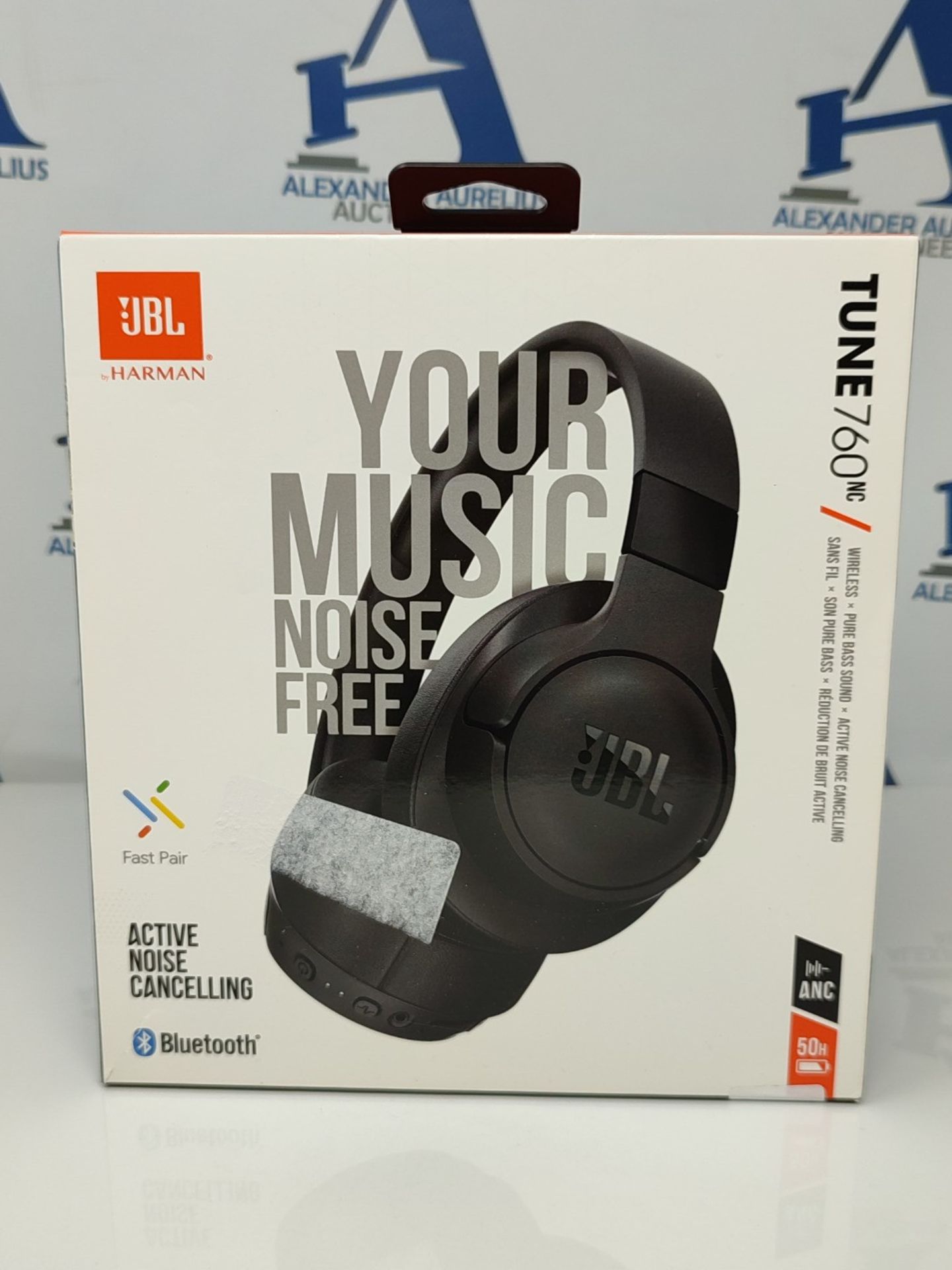 RRP £76.00 JBL Tune 760 NC - Bluetooth over-ear headphones in black with active noise-cancelling - Image 5 of 6