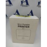 Self-adhesive label printer, 2 roll label device Mini label printer Etiquetadora label
