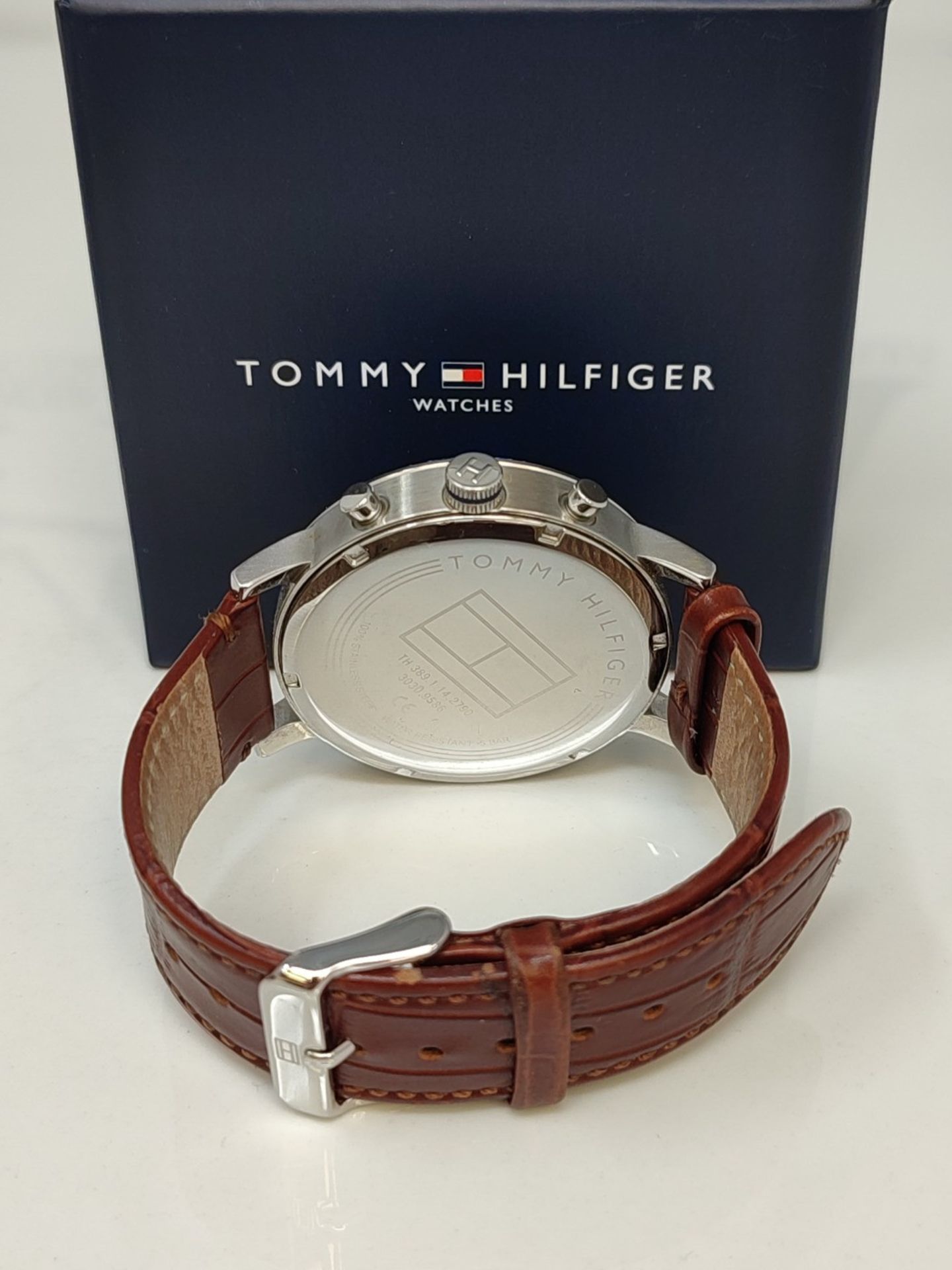 RRP £123.00 Tommy Hilfiger Multi Dial Quartz Watch for Men with Light Brown Leather Strap - 171039 - Image 6 of 6