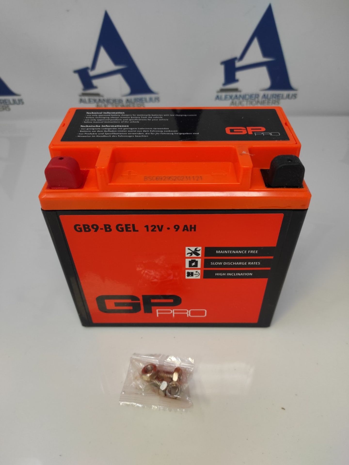 GP PRO GB9-B 12V 9Ah GEL Battery (Compatible with YB9-B / 50914) (Maintenance-Free & S - Image 6 of 6