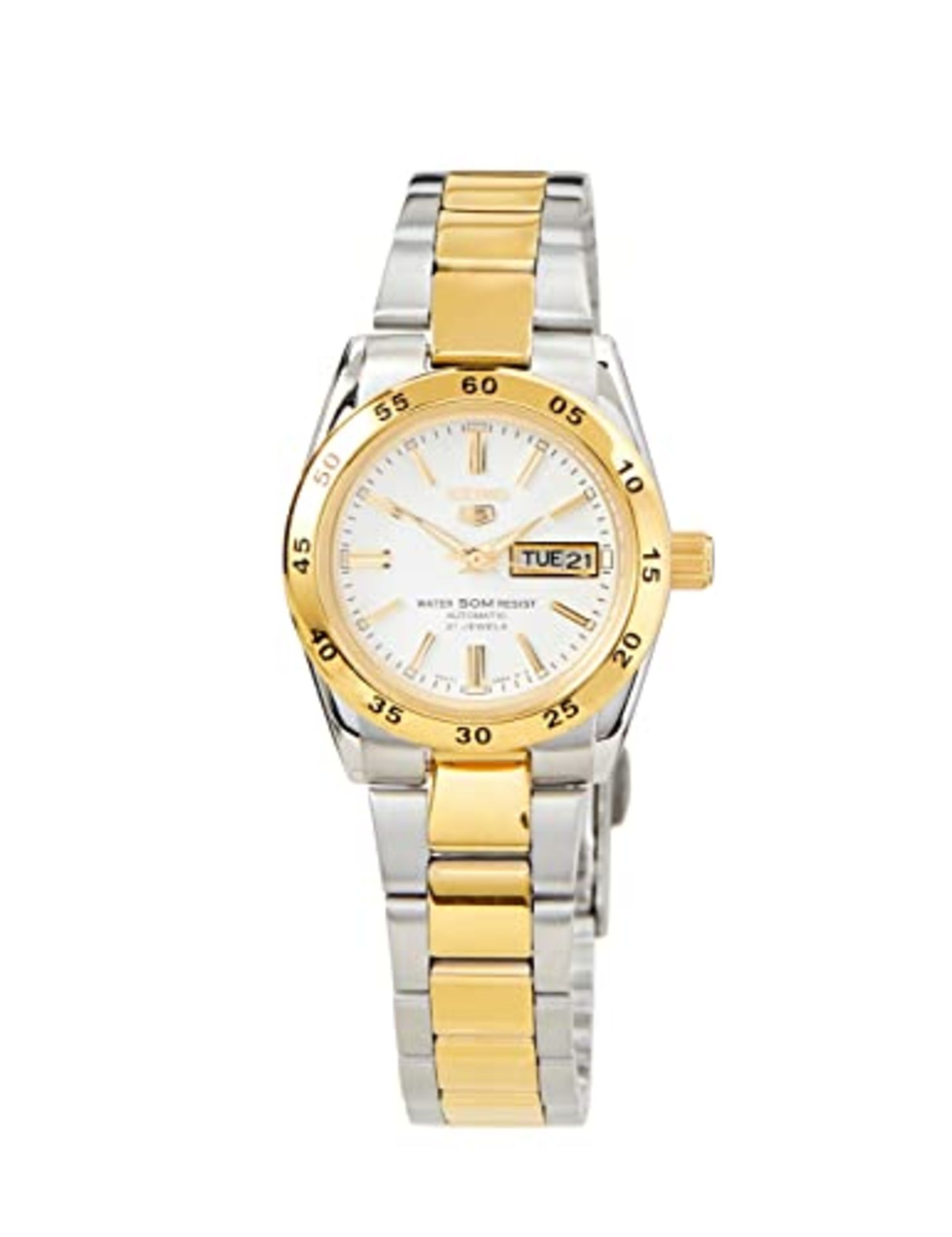 RRP £189.00 Seiko 5 women's watch stainless steel with metal band SYMG42K1 - Image 4 of 6