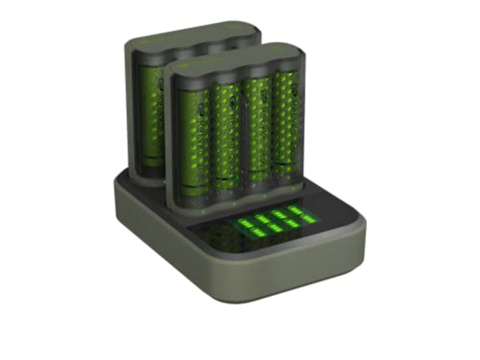 Quick USB Charger with 8 Rechargeable AA Batteries 2600 mAh included and LED display | - Image 4 of 6