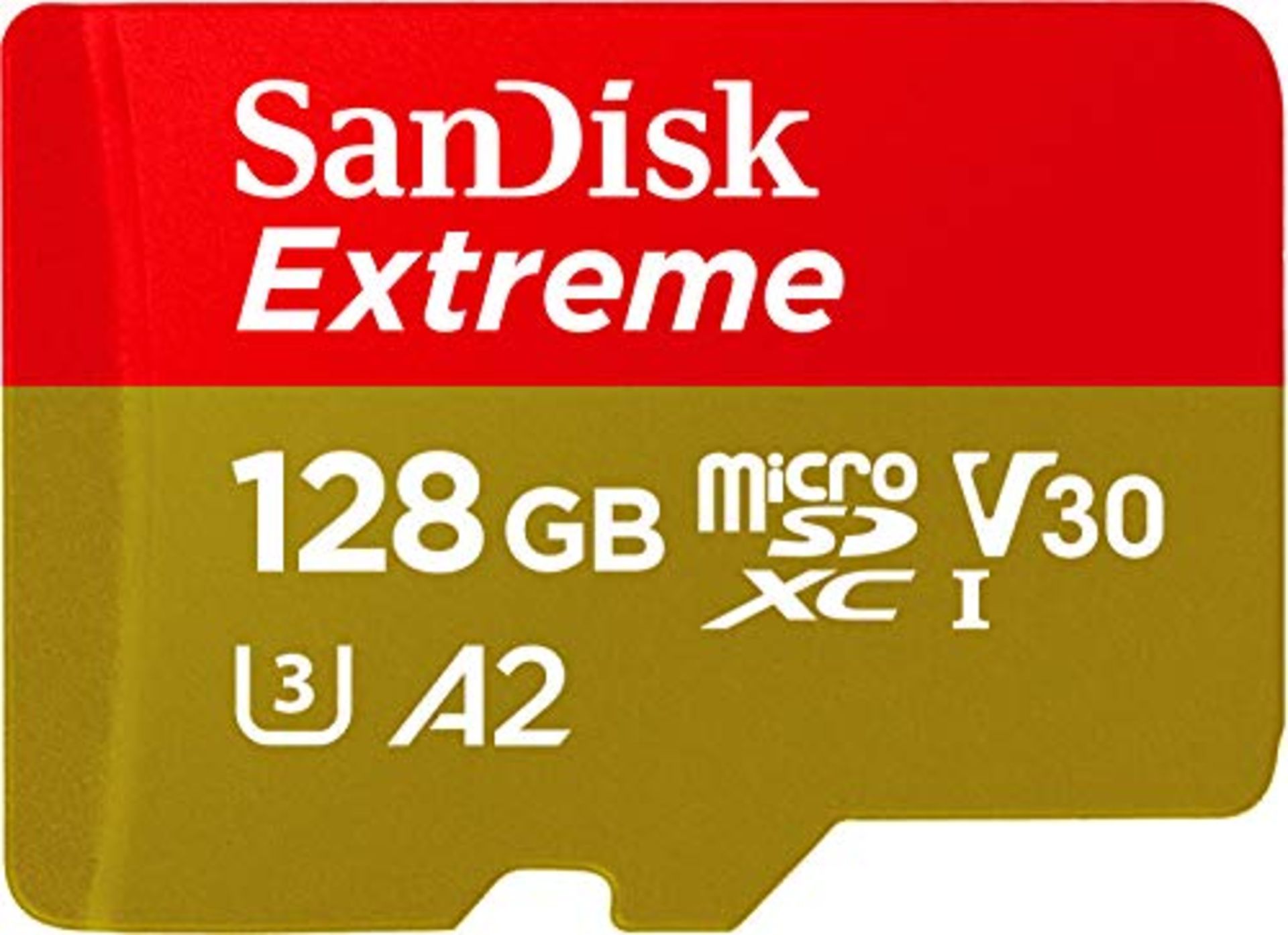 SanDisk Extreme 128 GB microSDXC Memory Card + SD Adapter with A2 App Performance + Re