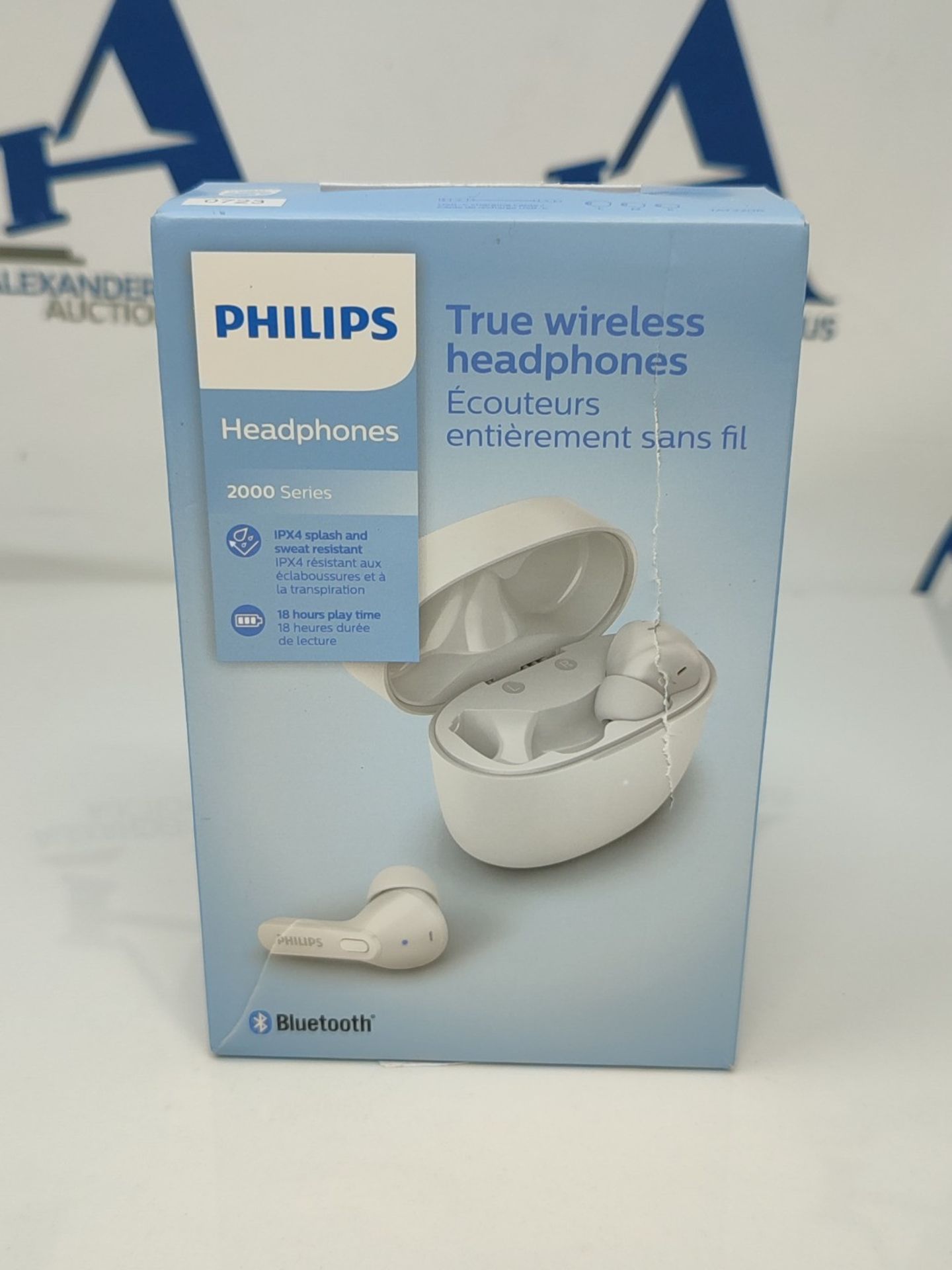 Philips TAT2206WT/00 True Wireless Earbuds, Splash and Sweat Resistant, Bluetooth, Up - Image 2 of 6