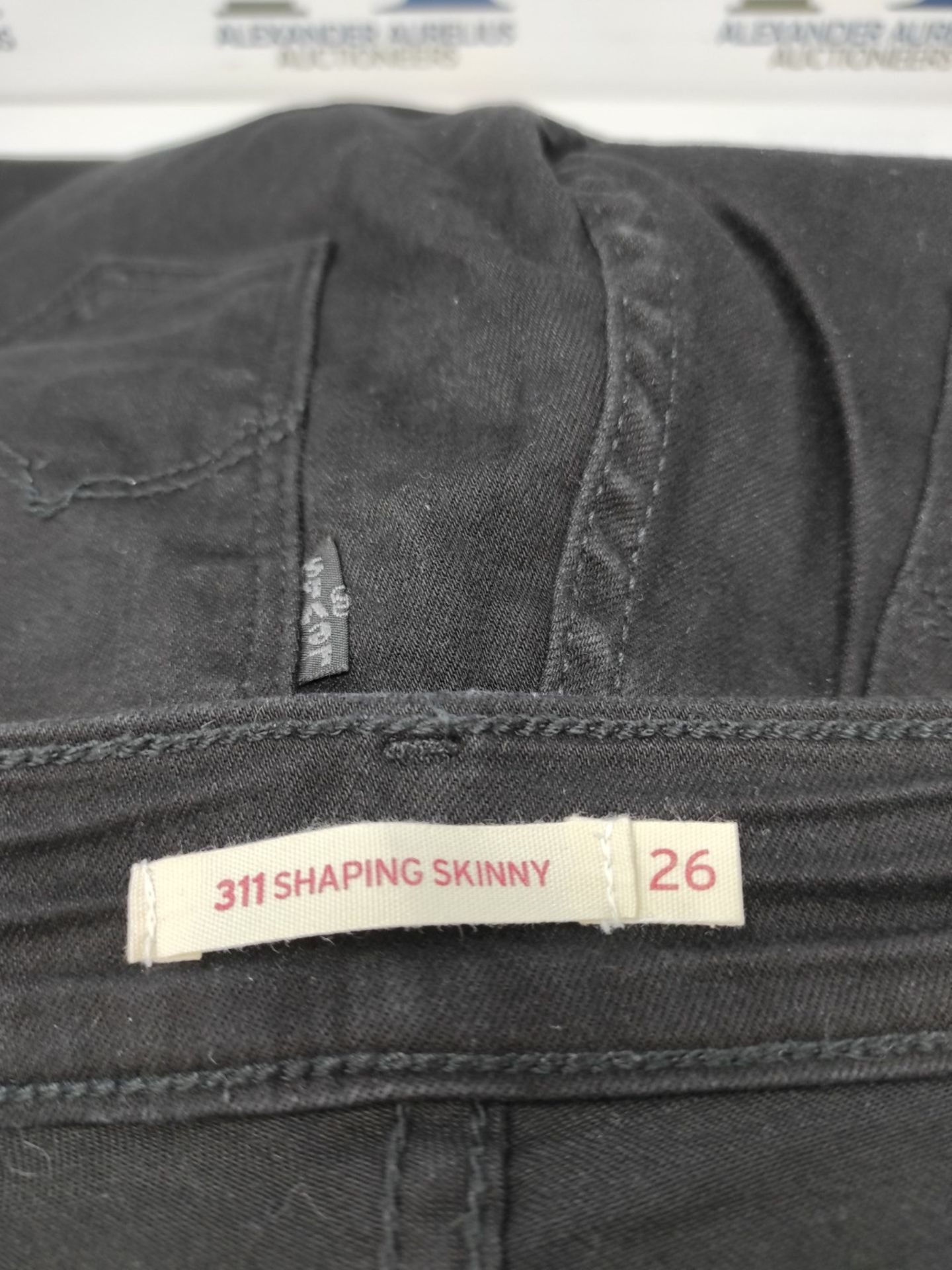 RRP £71.00 Levi's 311 Shaping Skinny Jeans for Women, Black and Black, 26W/30L - Image 3 of 6