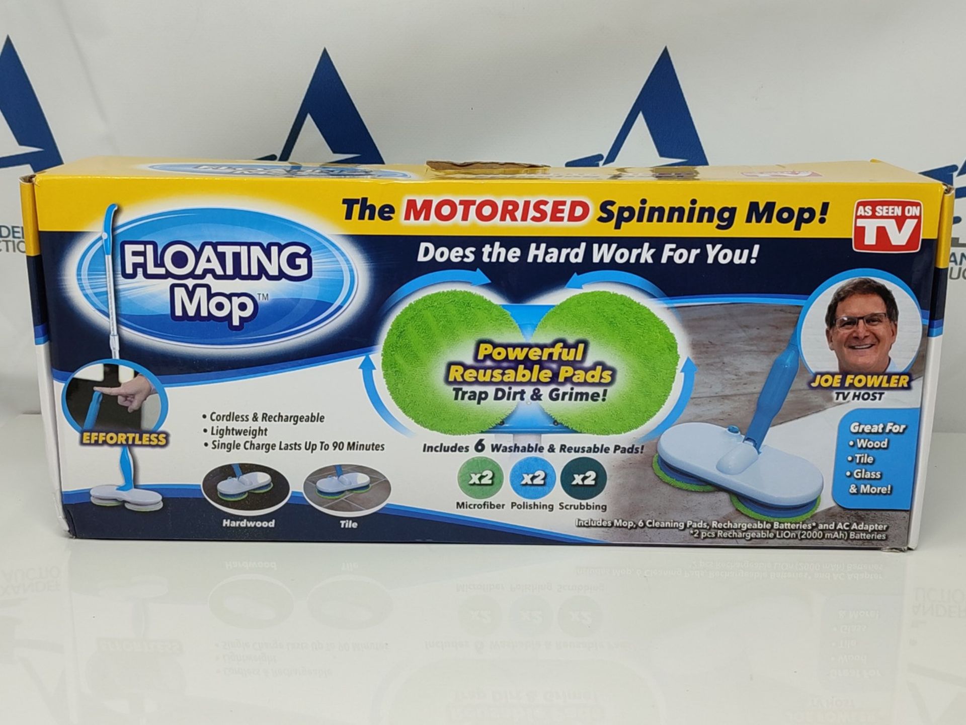 High Street TV Floating Mop - Motorised Cordless & Rechargeable - Spinning Mop - Inclu - Image 2 of 6