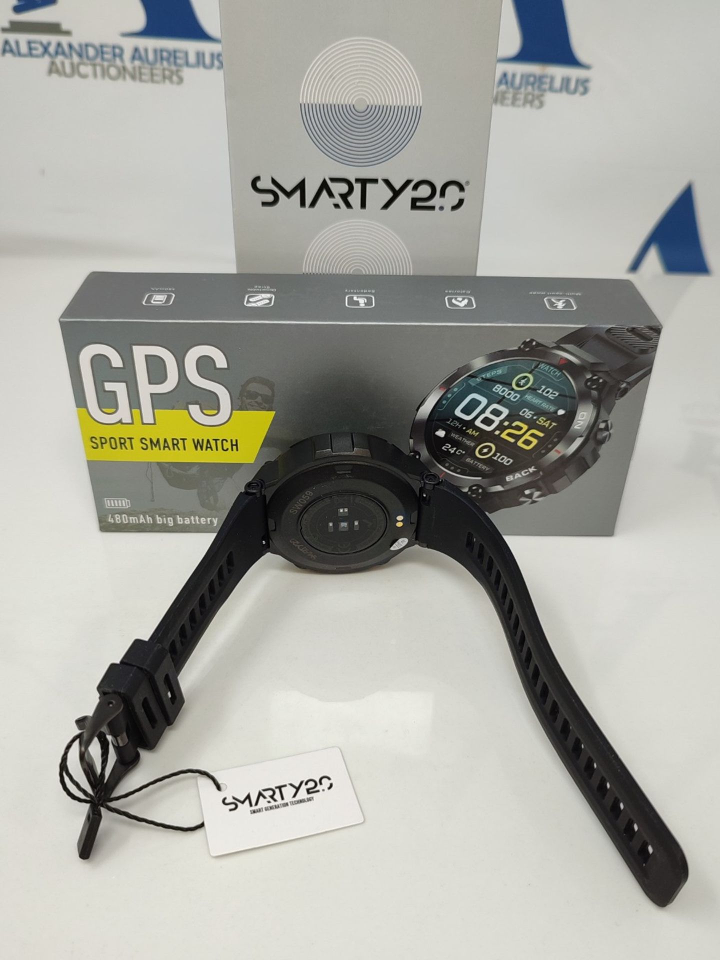 RRP £138.00 SMARTY2.0 - Smartwatch SW059A - Black Color - Optimized GPS, High Efficiency Battery, - Bild 3 aus 6