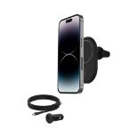 Belkin BoostCharge wireless magnetic car phone holder, charger compatible with MagSafe