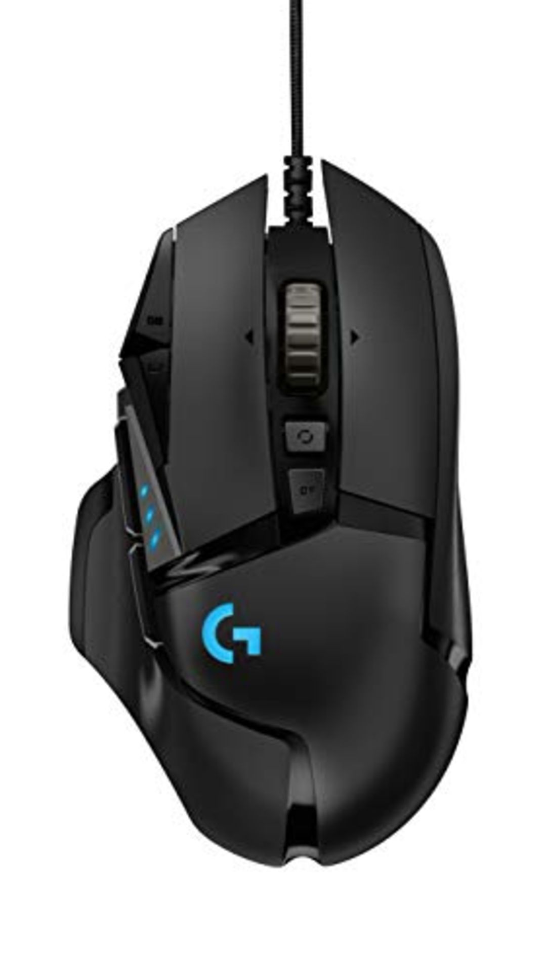 Logitech G502 HERO High-Performance Gaming Mouse with HERO 25K DPI optical sensor, RGB