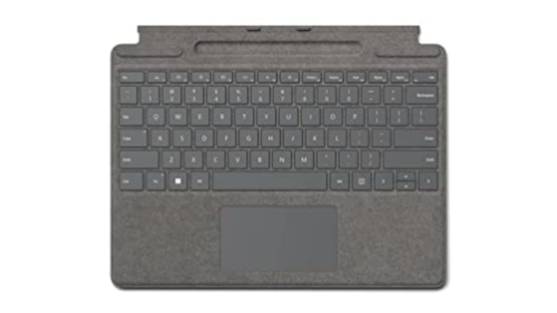 RRP £136.00 Microsoft Surface Signature Keyboard, Platinum, compatible with Surface Pro 8, Pro 9, - Image 3 of 4