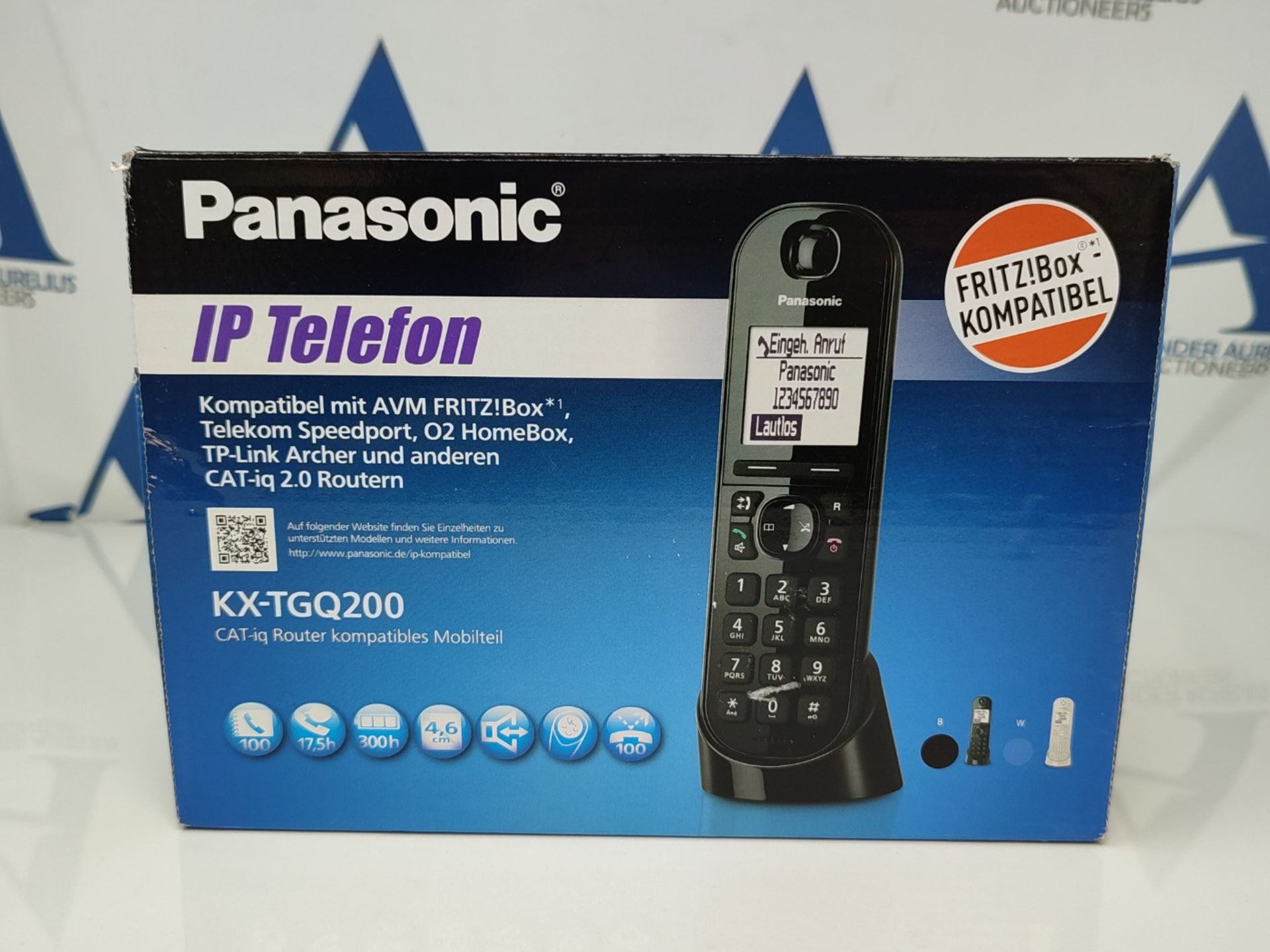Panasonic KX-TGQ200GB DECT IP phone (cordless, CAT-iq 2.0 compatible, speakerphone, ca - Image 2 of 6
