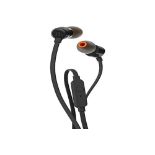 JBL Tune 110 - In-Ear headphones with tangle-free flat cable and microphone in black -