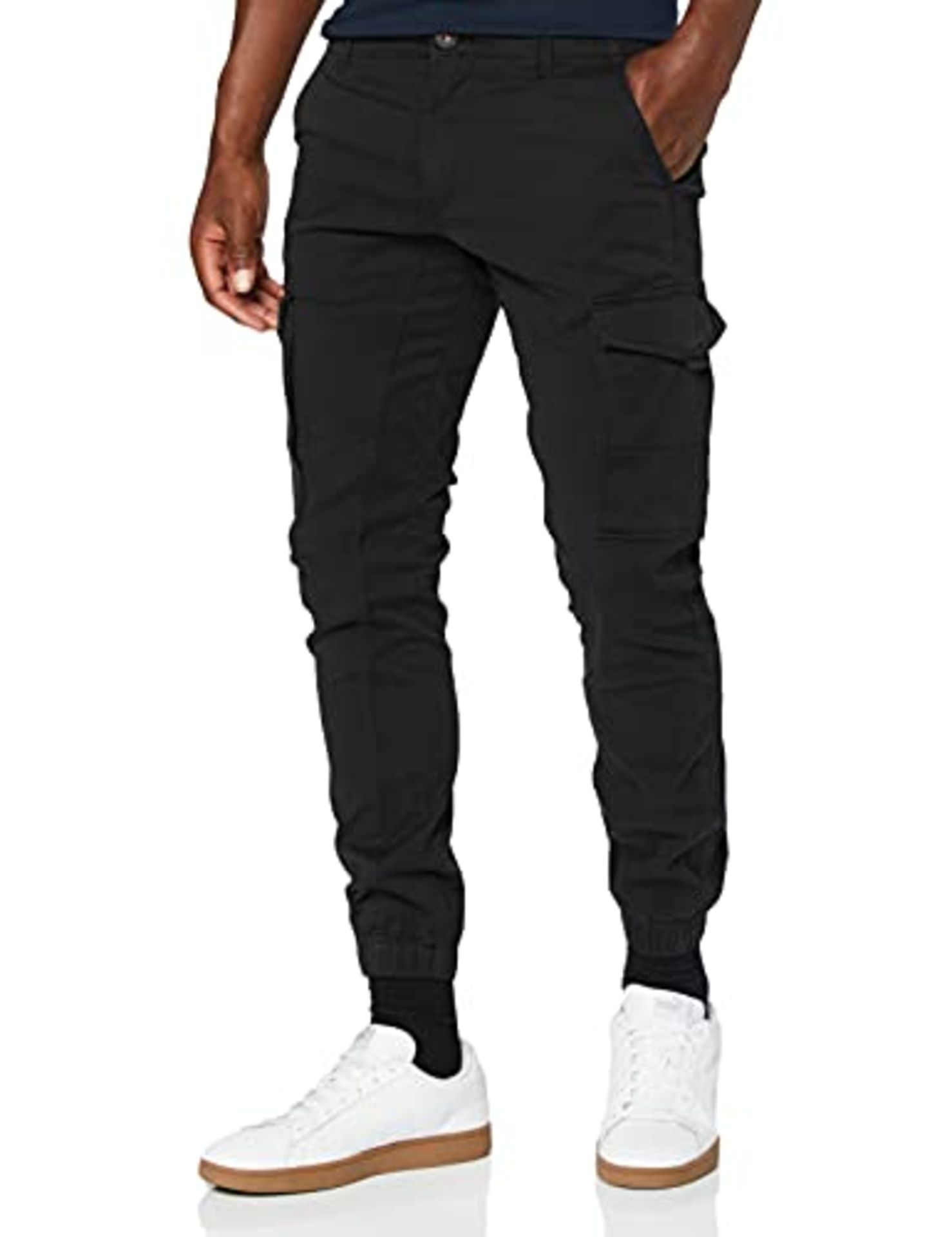 Jack & Jones' Jjipaul Jjflake AKM 542 Black Noos Pants, 34W / 30L Men