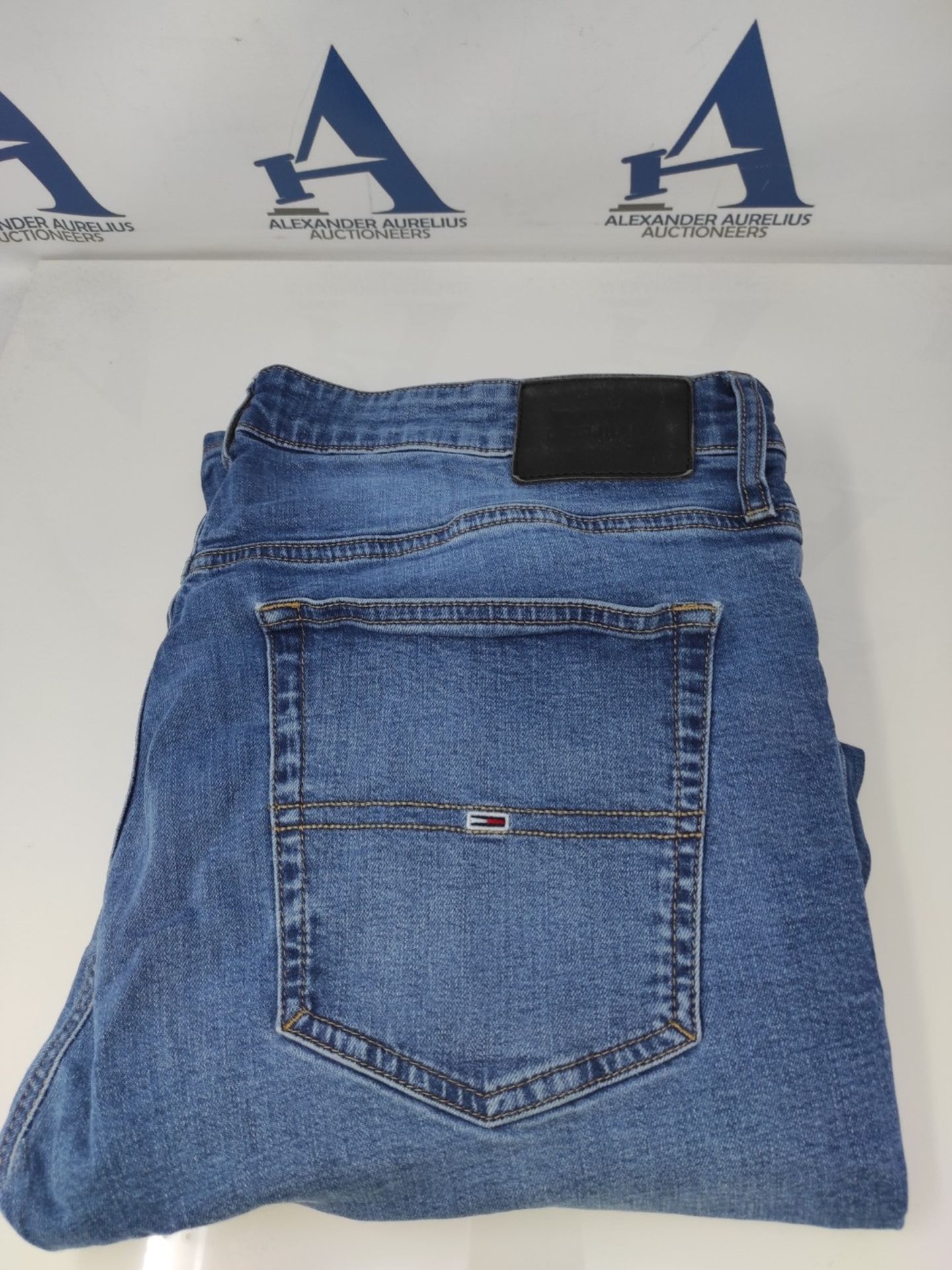 RRP £54.00 Tommy Jeans Men's Skinny Stretch Jeans, Blue (Aspen Dark Blue Stretch), 38W / 30L - Image 2 of 3