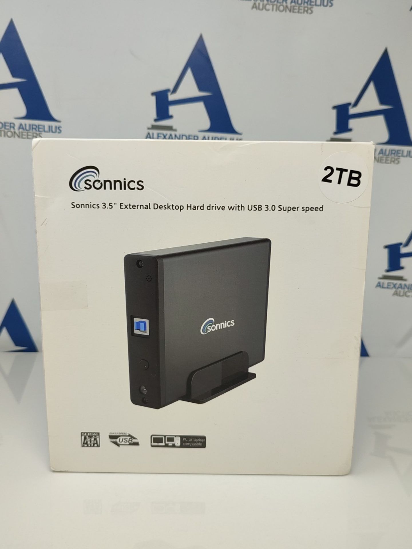 Sonnics 2TB USB 3.0 External Desktop Hard Drive for Xbox One & PS4, Black