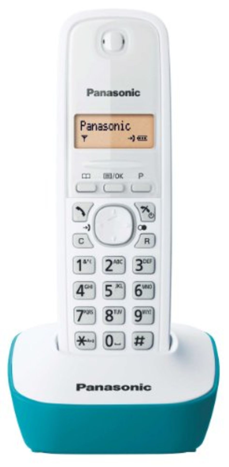 Panasonic KX-TG1611FRC Solo wireless DECT phone without answering machine blue [French