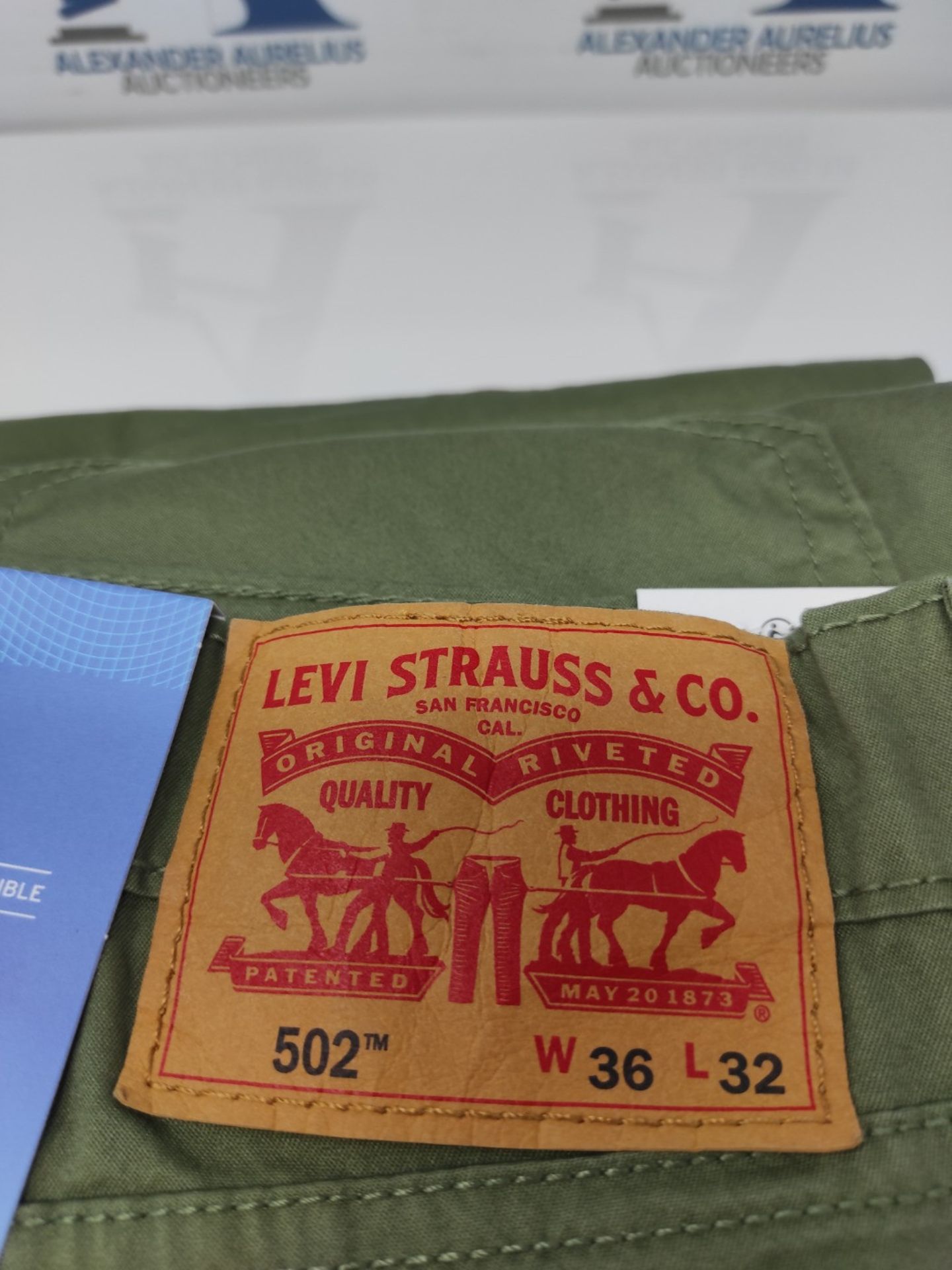 RRP £84.00 Levi's 502 Taper Jeans, Bluish Olive Lightweight, 36W / 32L Men - Image 3 of 3