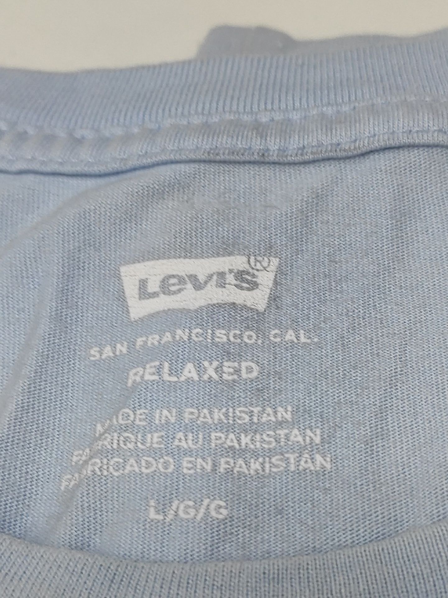 Levi's Ss Relaxed Fit Tee, Men's T-shirt, Skyway, L - Image 3 of 3