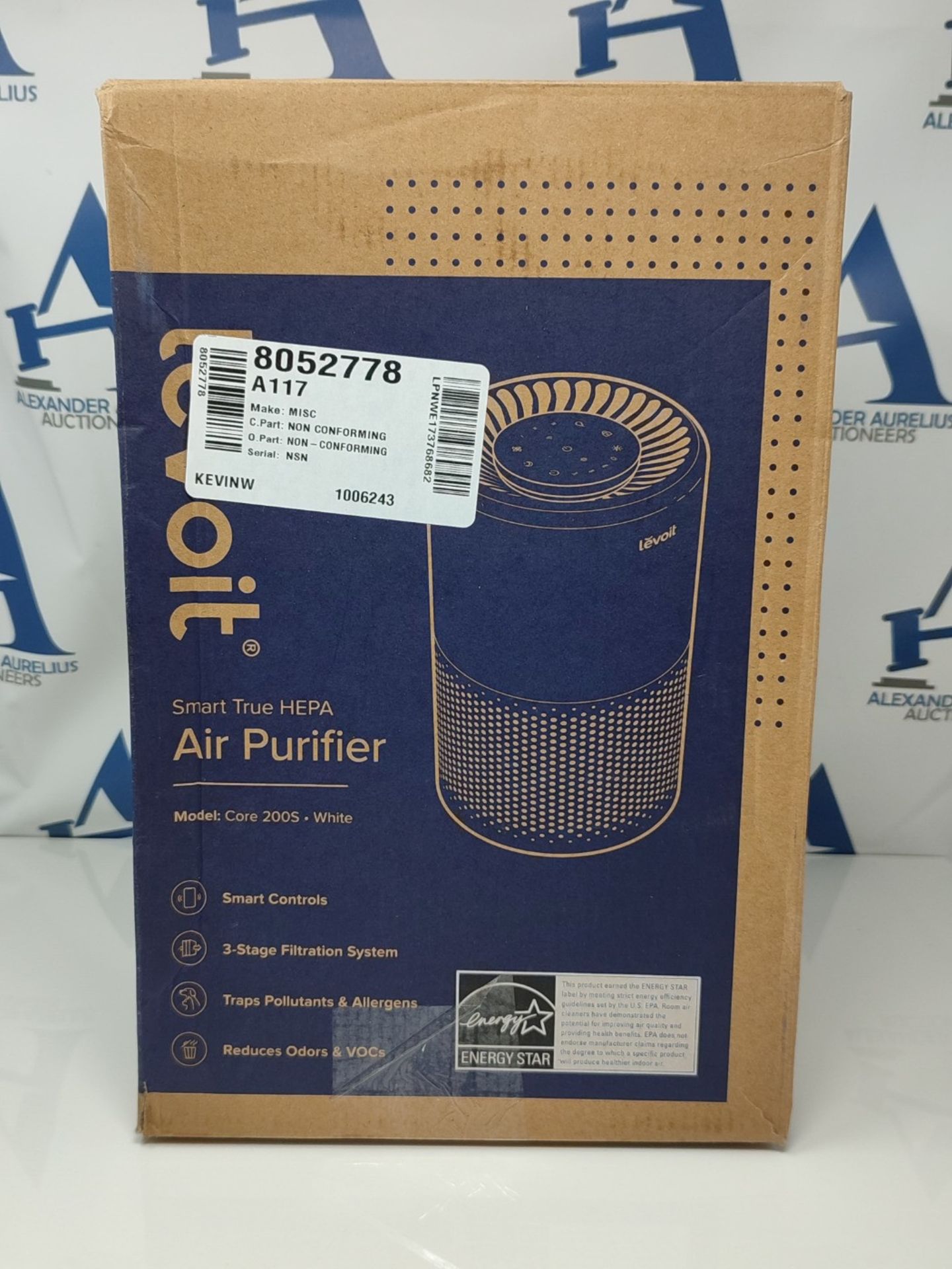 RRP £76.00 LEVOIT Smart WiFi Air Purifier for Home, Alexa Enabled H13 HEPA Filter, CADR 170m³/h, - Image 2 of 3