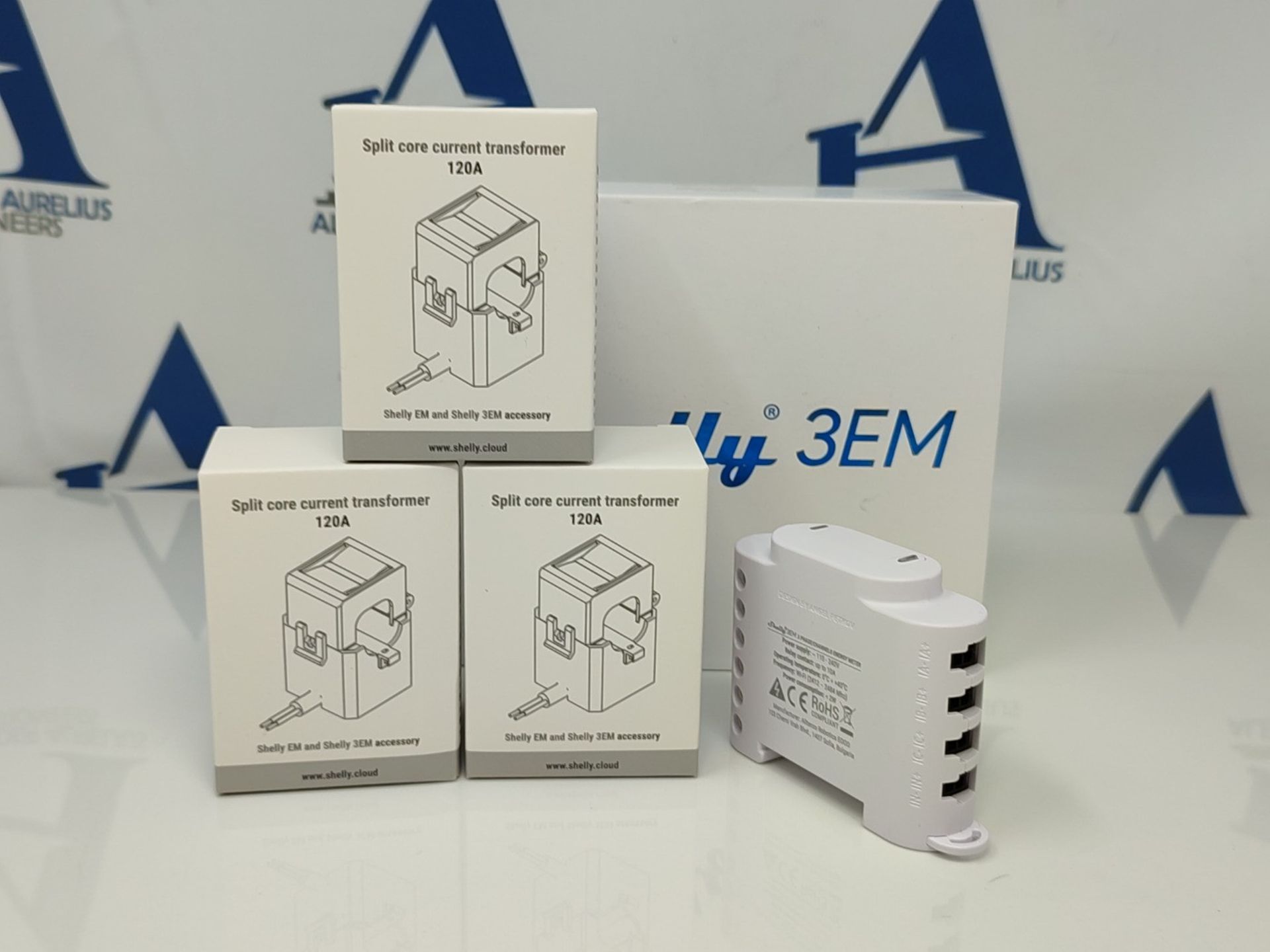 RRP £92.00 Shelly 3EM | Wi-Fi-controlled smart 3-channel relay switch with energy measurement and - Image 3 of 3