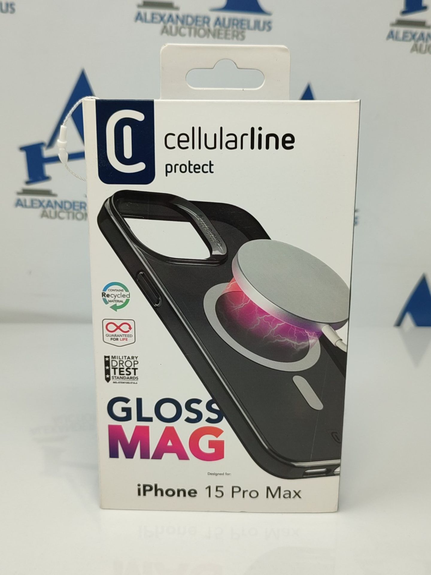 cellularline - Gloss Mag - iPhone 15 Pro Max - Case with Magnets for Charging and Atta - Image 2 of 3