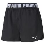 Puma Women's Train Strong Woven 7.6 cm Shorts Knit Black, S