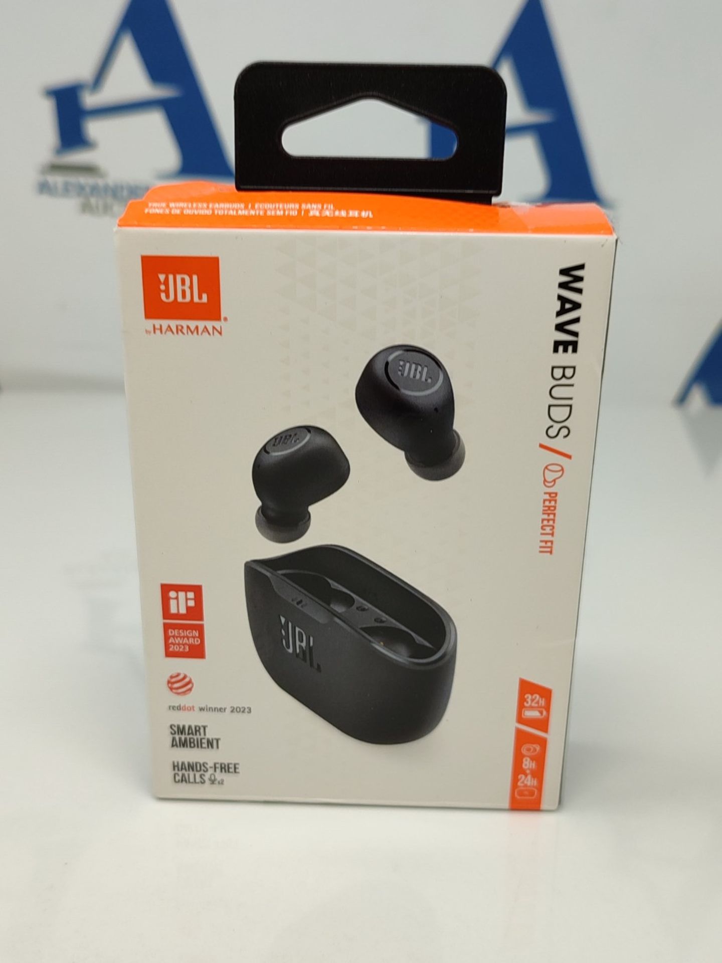 JBL Wave Buds Wireless In-Ear Headphones, Water Resistance IP54 and IPX2, Powerful Bas - Image 2 of 3