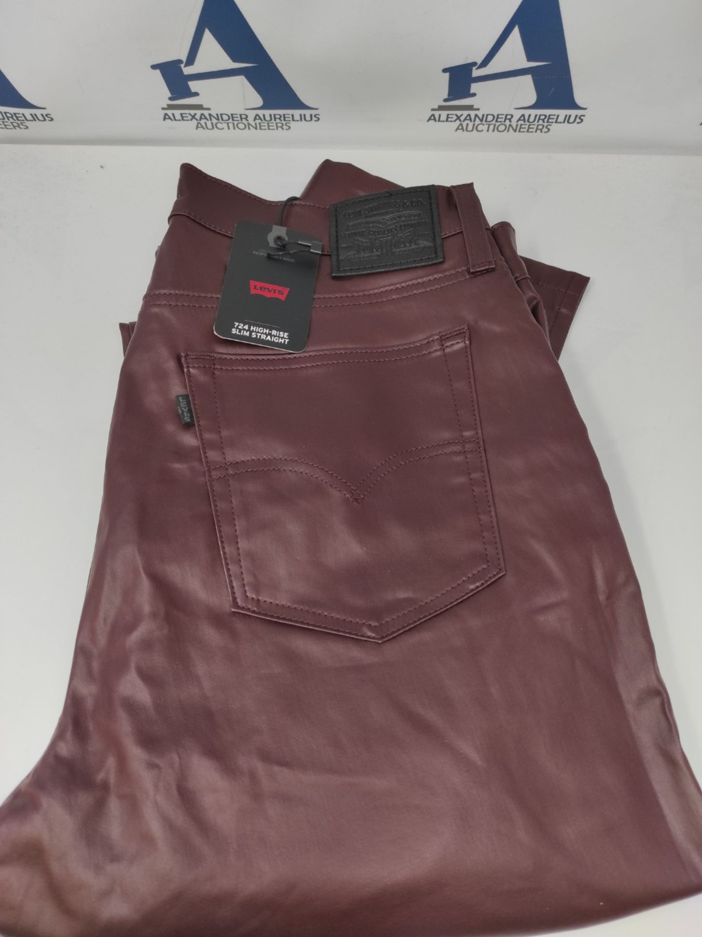 RRP £52.00 Levi's Coated Straight Pant Boxer Bambino, Decadent Chocolate, C, 32W / 32L for Women - Image 2 of 3