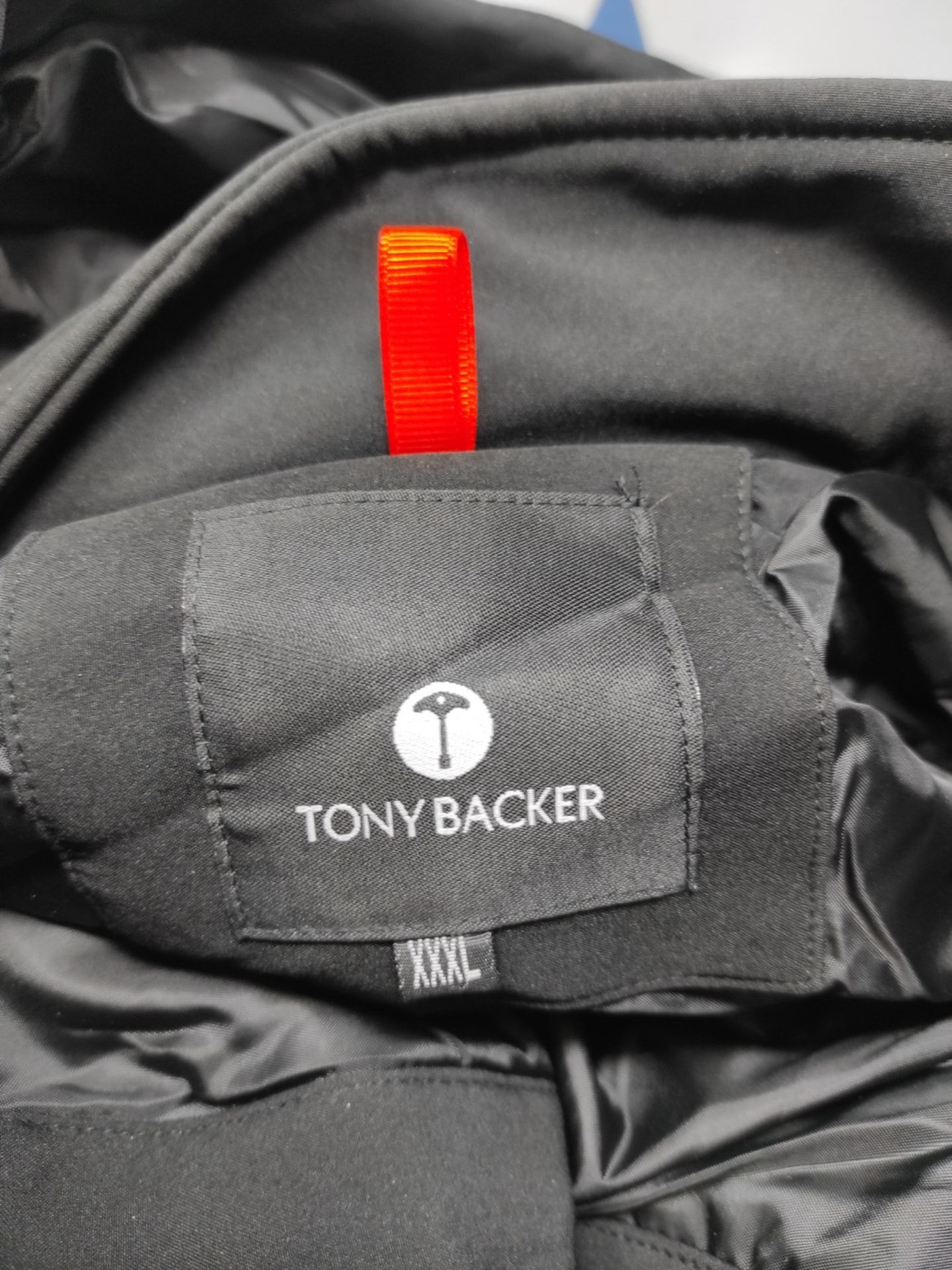 TONY BACKER Men's Winter Softshell Waterproof Windproof Jacket with Hood Warm Casual T - Image 2 of 2