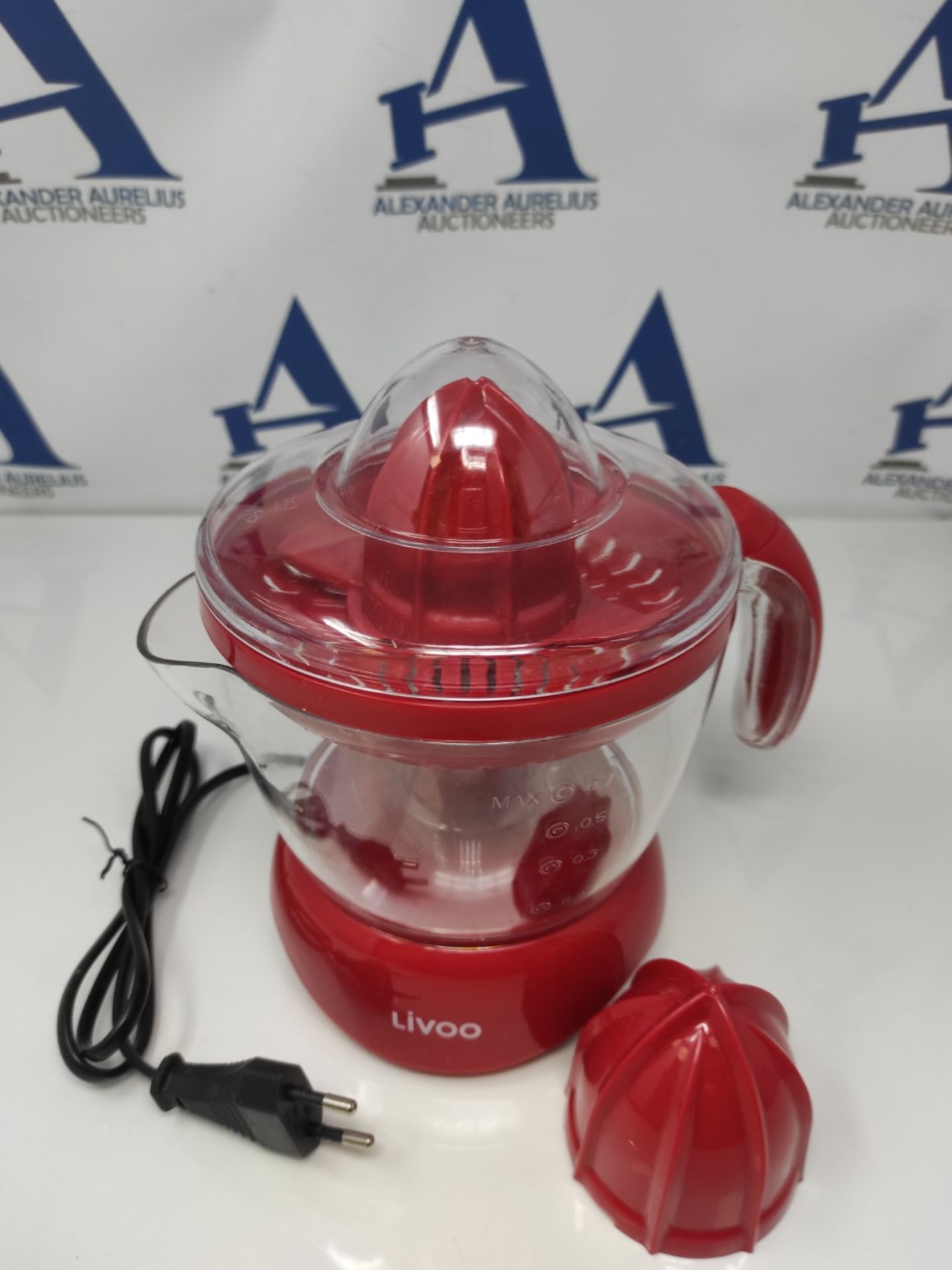 Livoo DOD131RC Electric juicer, Plastic, Red - Image 3 of 3