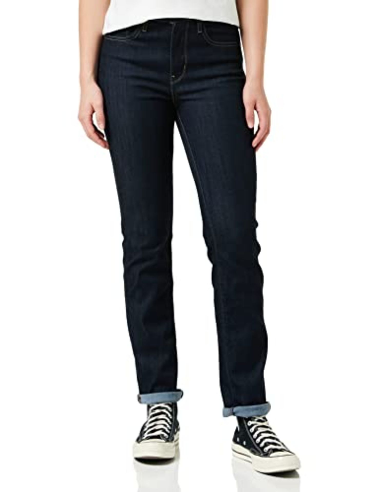 RRP £59.00 Levi's 724 High Rise Straight Jeans Women, To The Nine, 27W / 32L