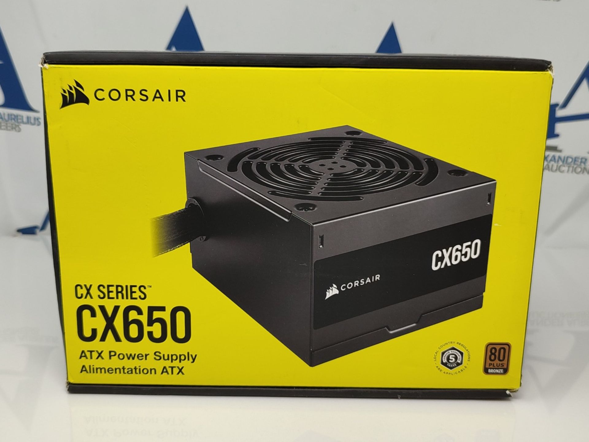 RRP £64.00 CORSAIR CX650 ATX 650W Power Supply - 80 Plus Bronze Certified - Low Noise - Sleeved C