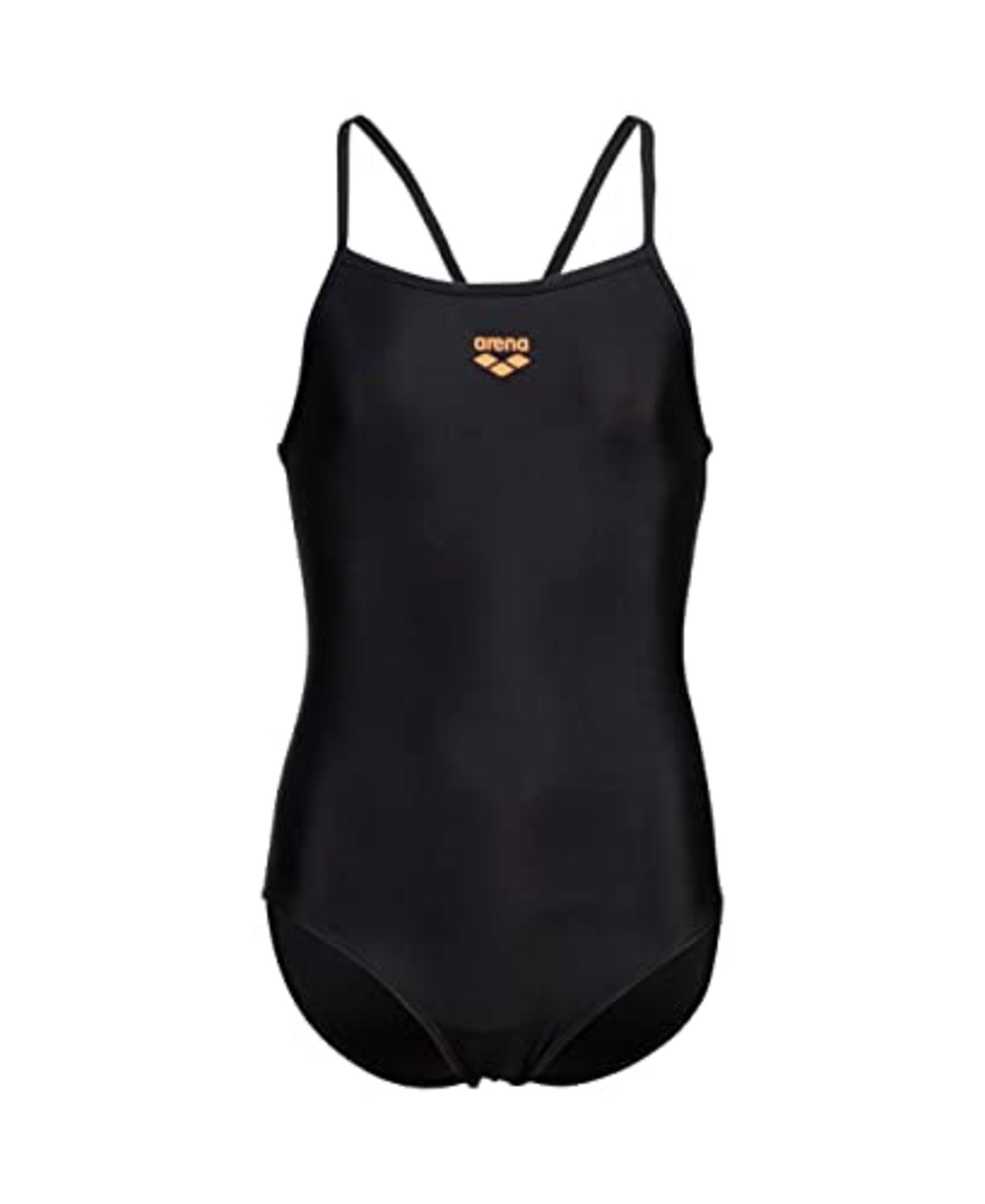 arena Feel Light Drop Back Solid Girls' One-piece Swimsuit, Quick-drying, Sporty Swimw